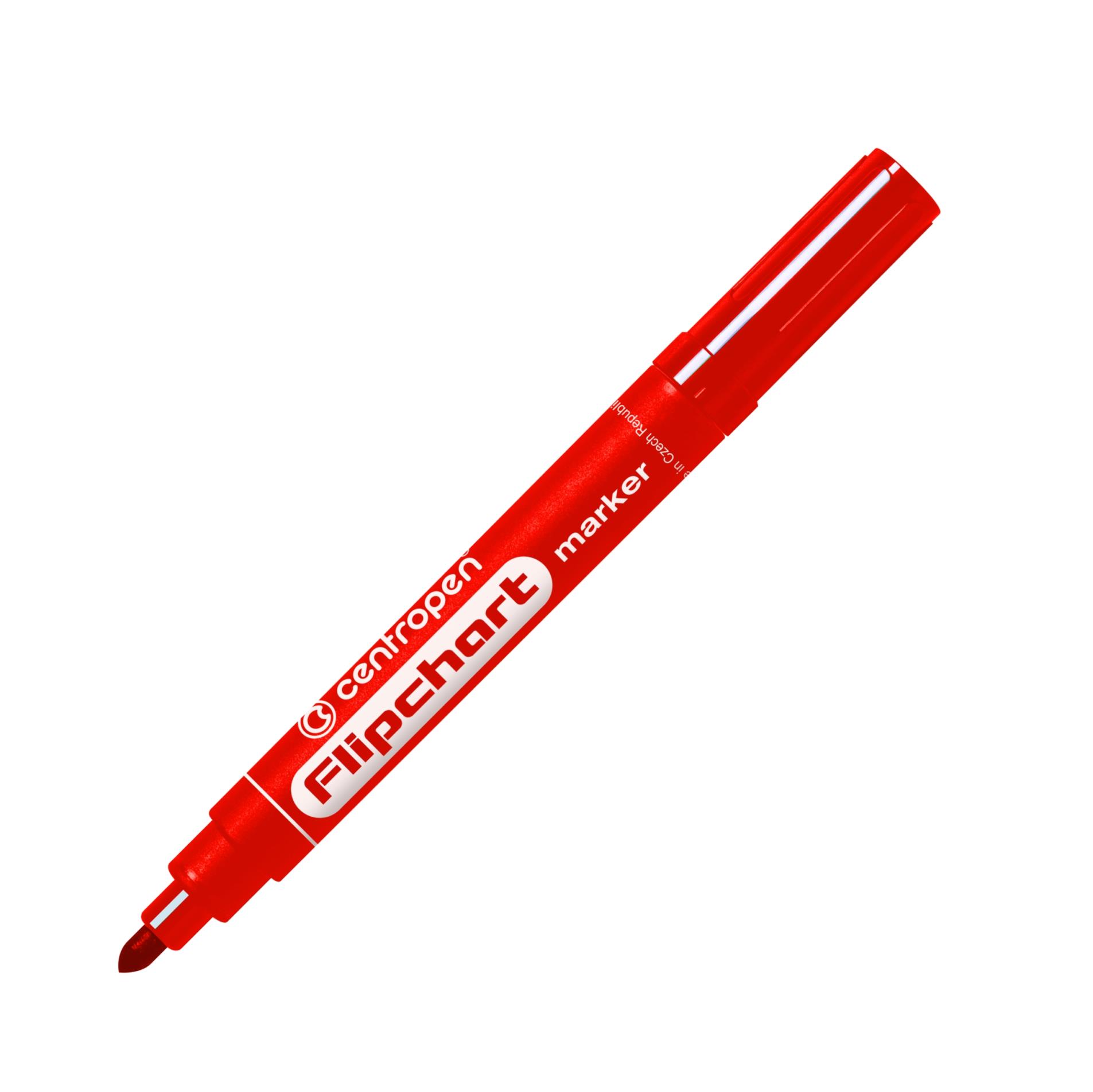Levně Popisovač na flipcharty Centropen 8550 - červený