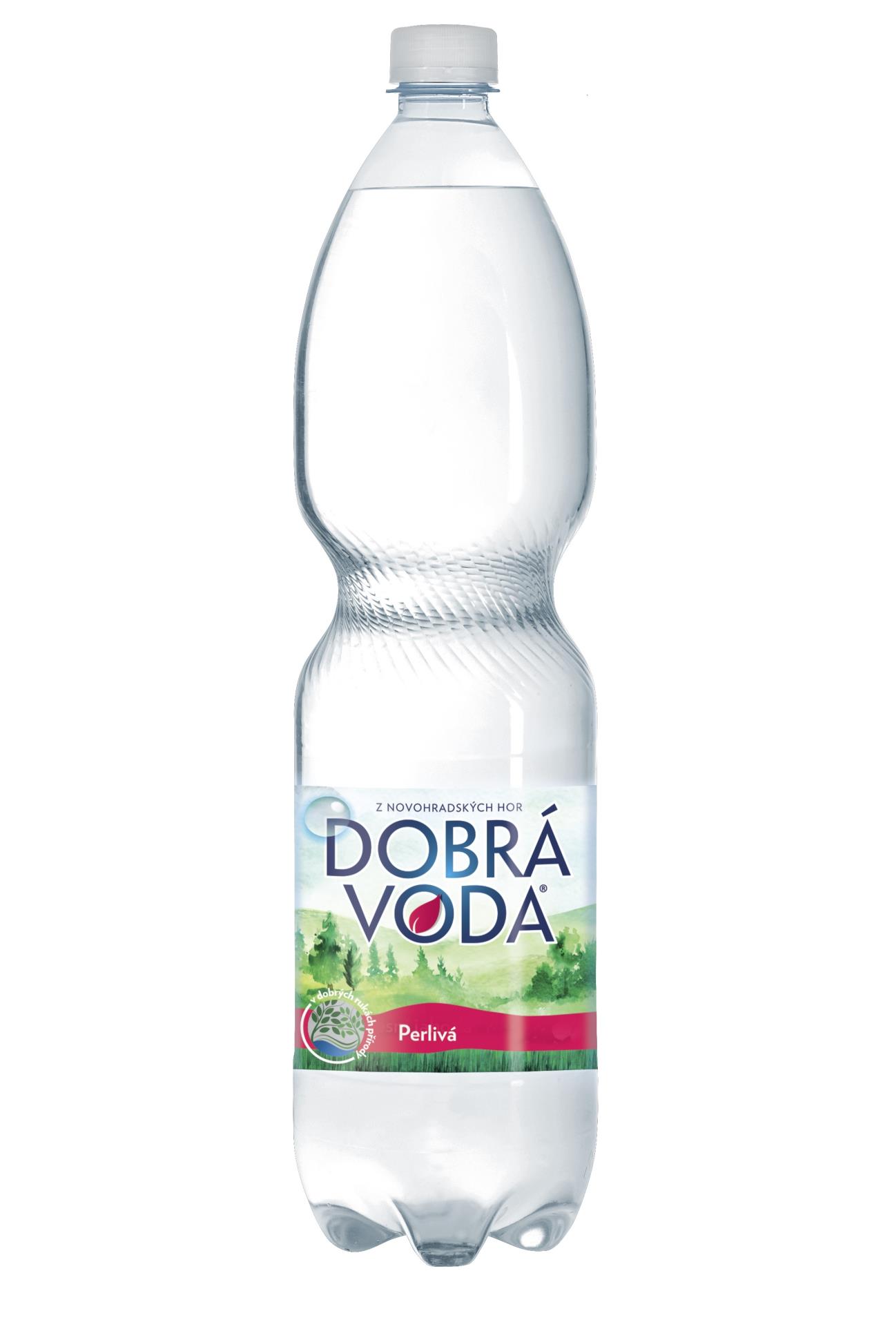 Minerální voda Dobrá voda - perlivá, 6 x 1,5 l