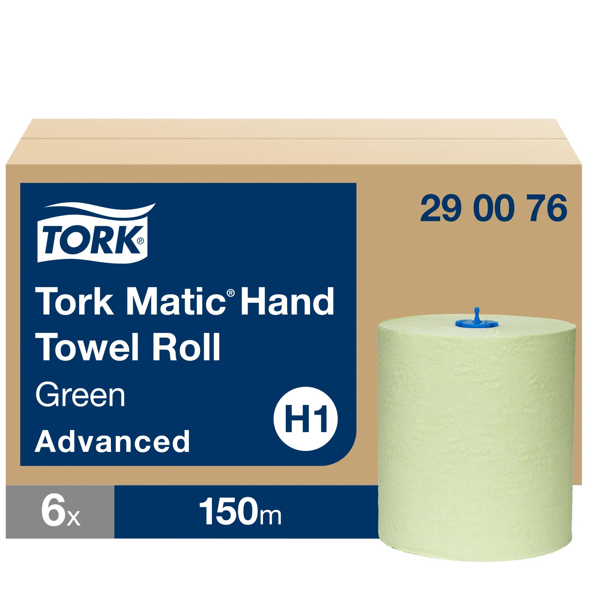 Papírové ručníky Tork - dvouvrstvé, 21 x 19 cm (š x v), zelené, 6 ks