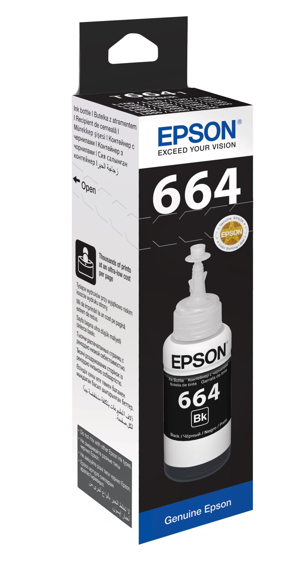 Levně Cartridge Epson T6641 - černý