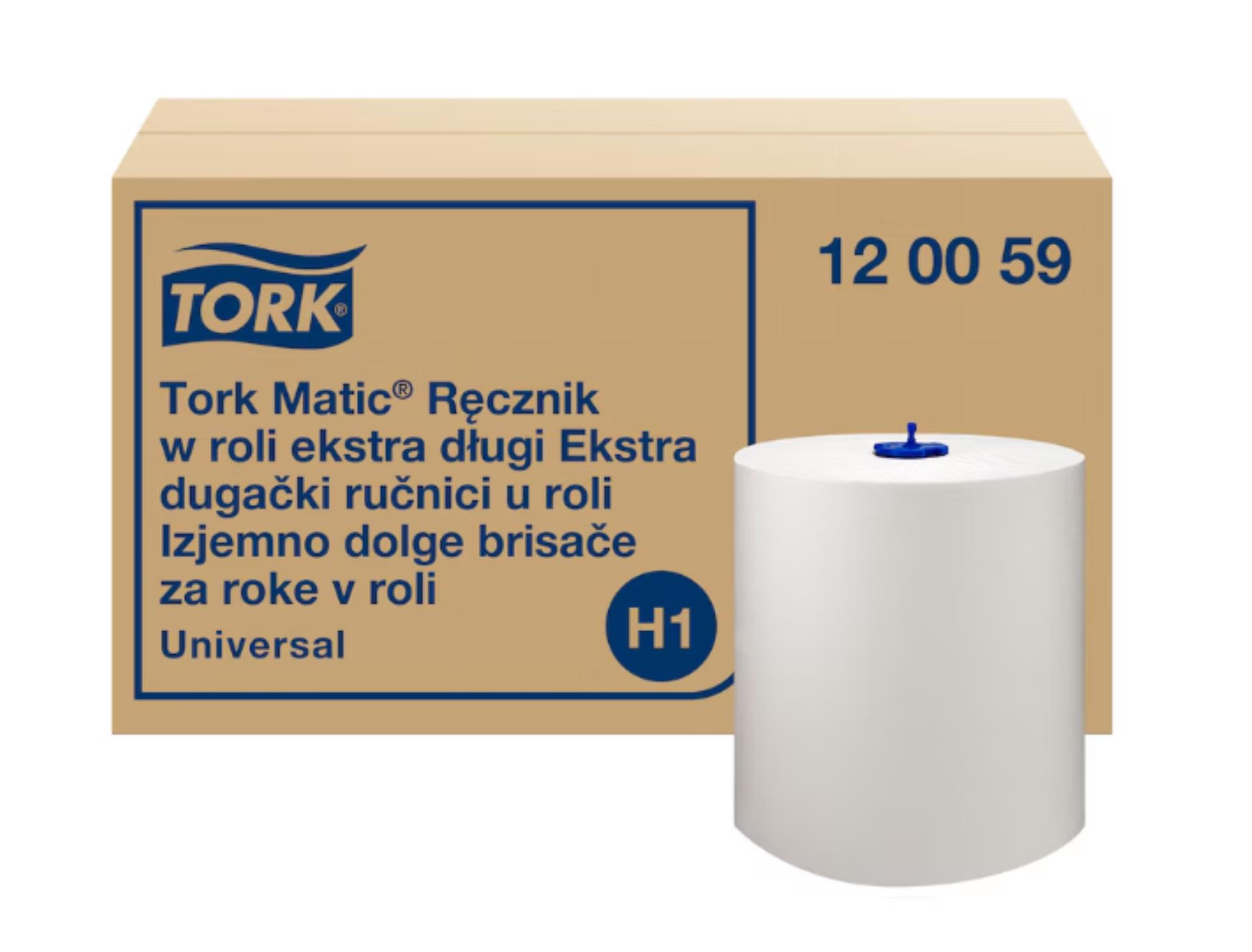 Levně Papírové ručníky v roli - Tork Matic -jednovrstvé, 6 rolí