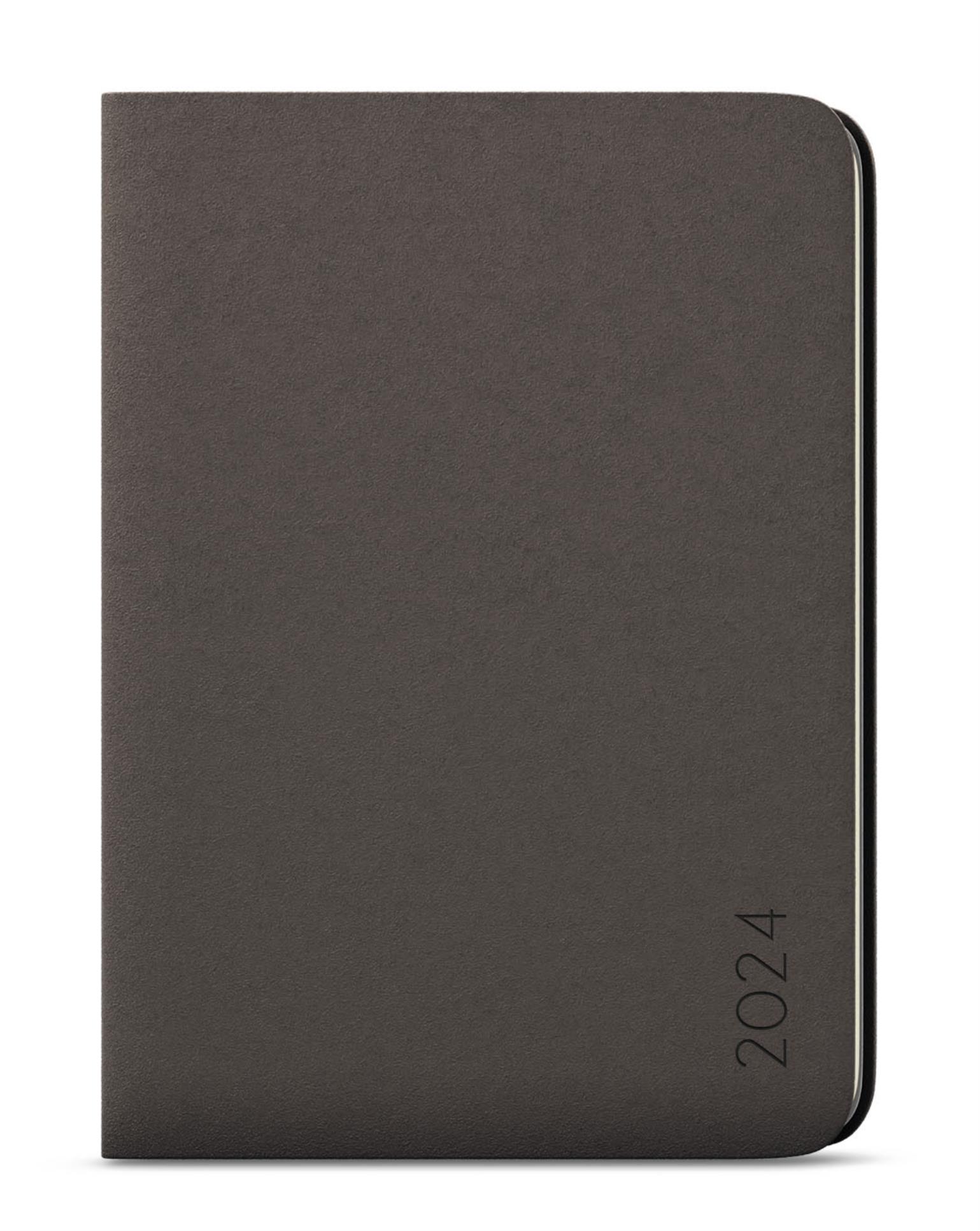 Měsíční diář s notesem 2024 DiNo - B5, šedý