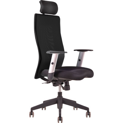 Levně Office Pro Kancelářská židle Mauritia Grand, SY - synchro, černá