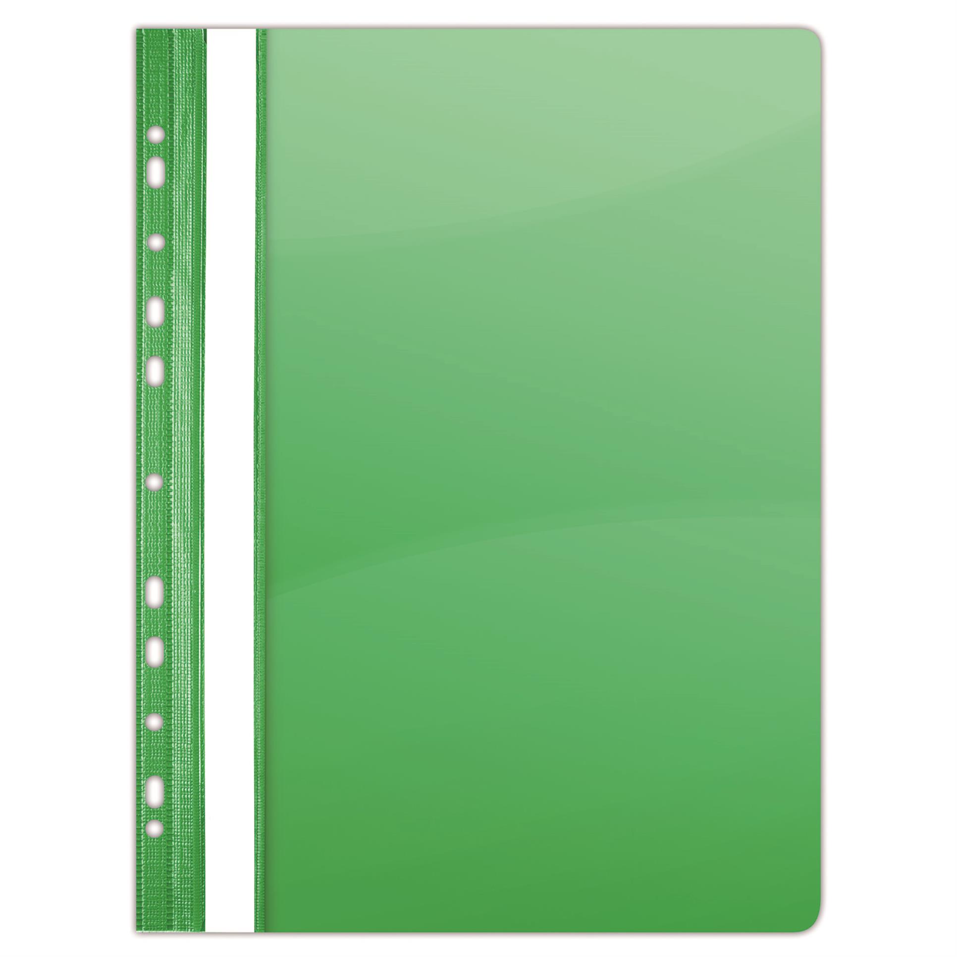 Závěsný plastový rychlovazač Donau - A4, PVC, zelený, 1 ks