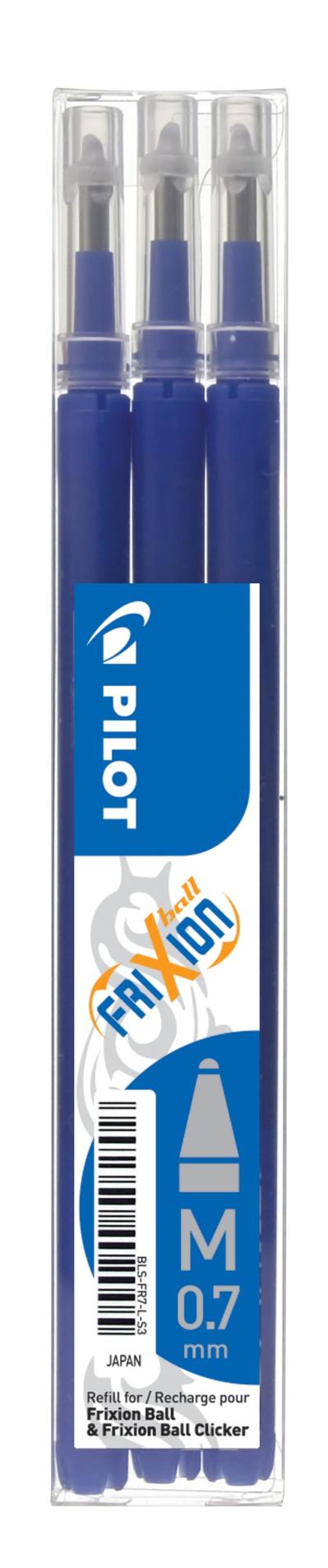 Levně Náplň pro Pilot Frixion, modrá, 3 ks