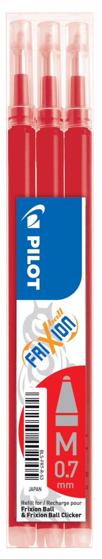 Levně Náplň pro Pilot Frixion, červená, 3 ks