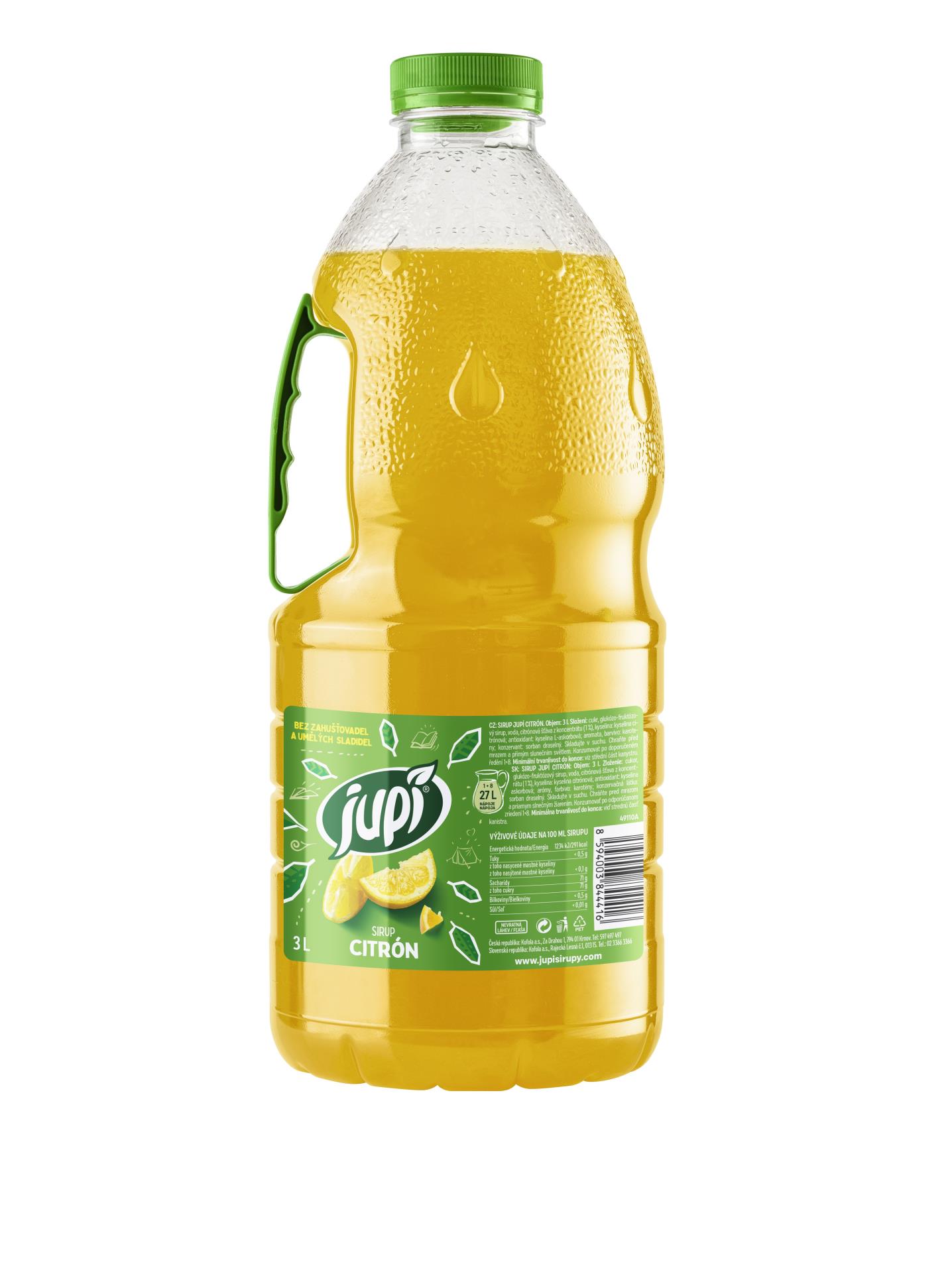Sirup Jupí - citron, 3 l
