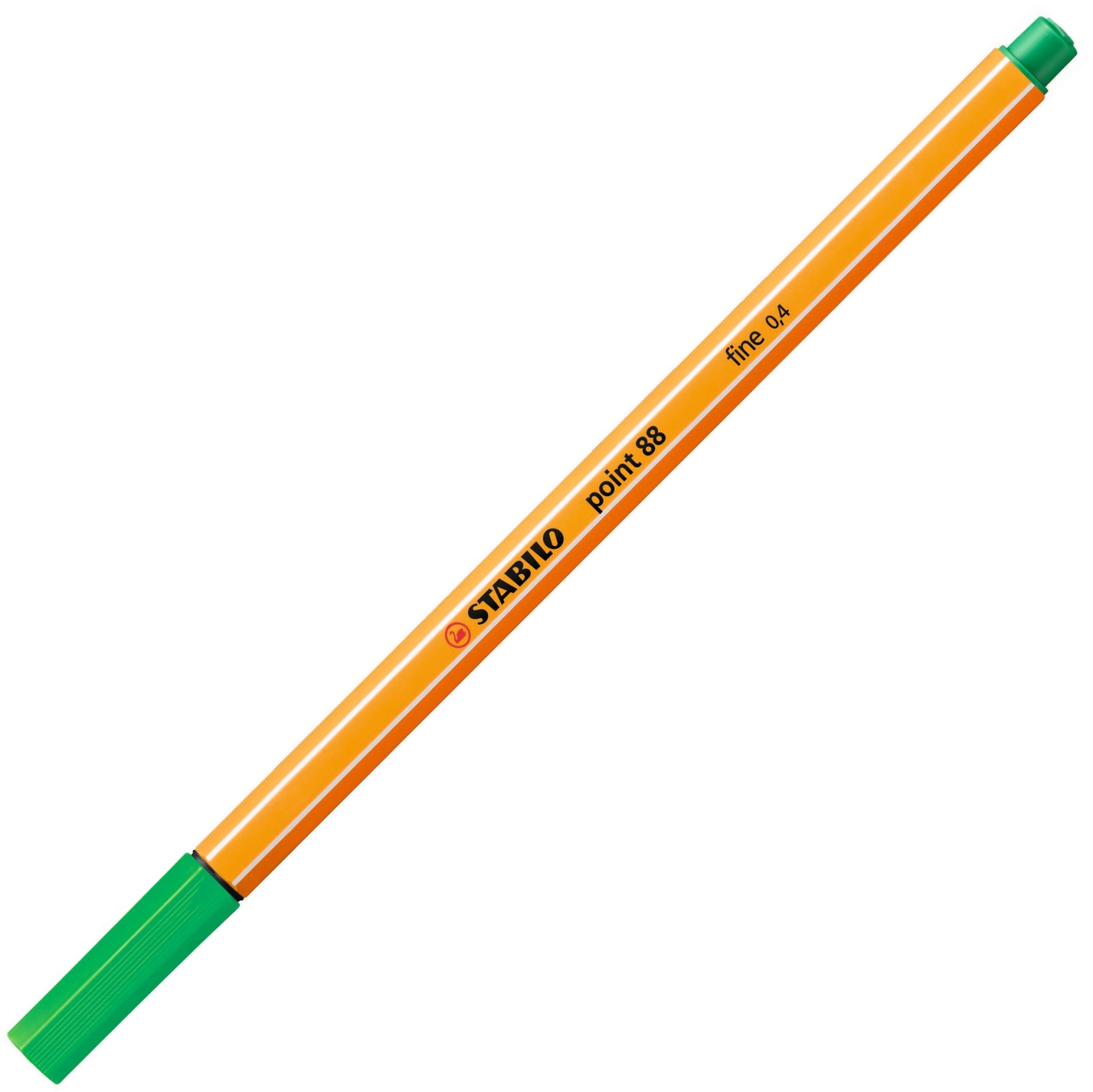 Liner Stabilo point 88 - zelený, 10 ks