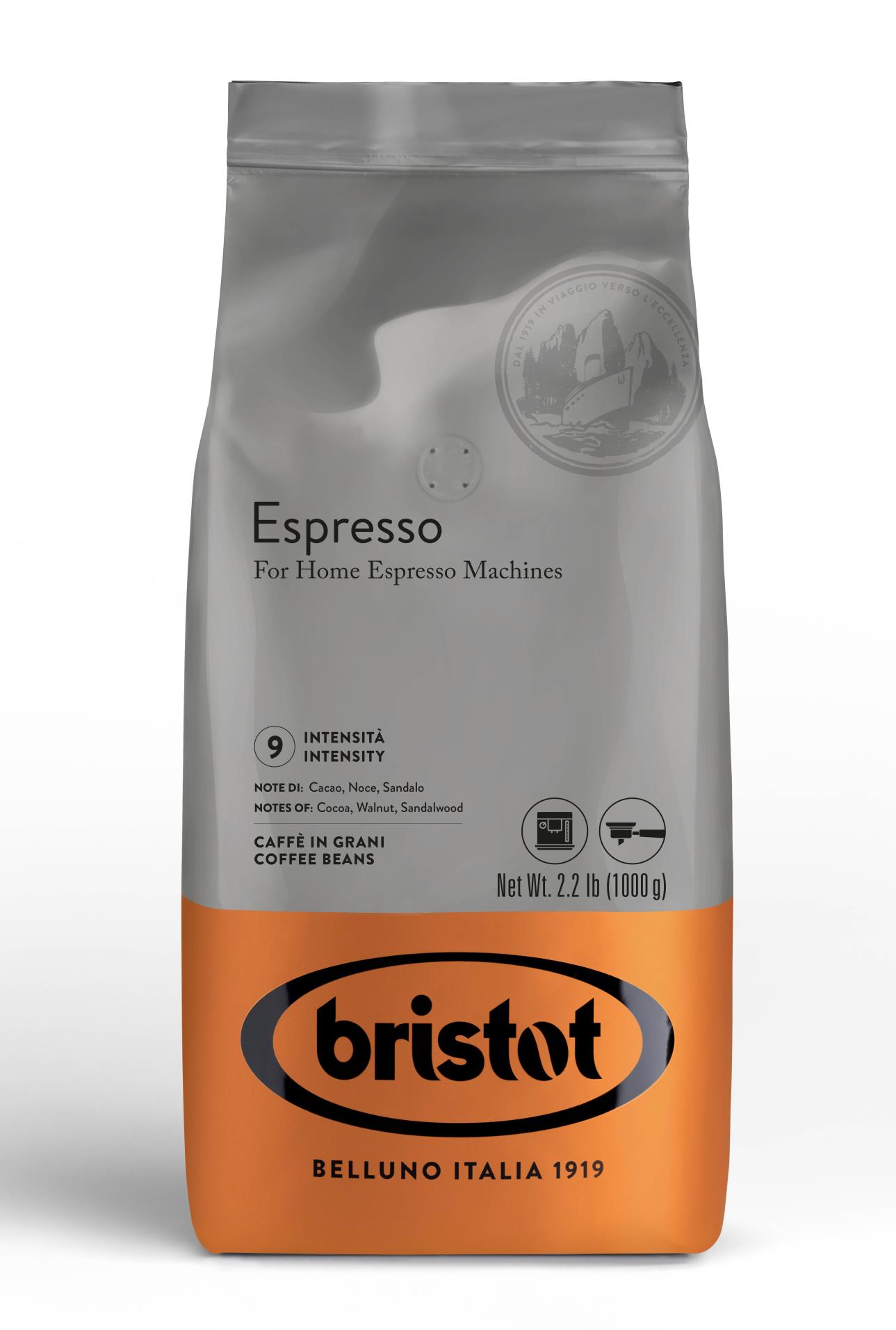 Zrnková káva Bristot - Espresso, 1 kg