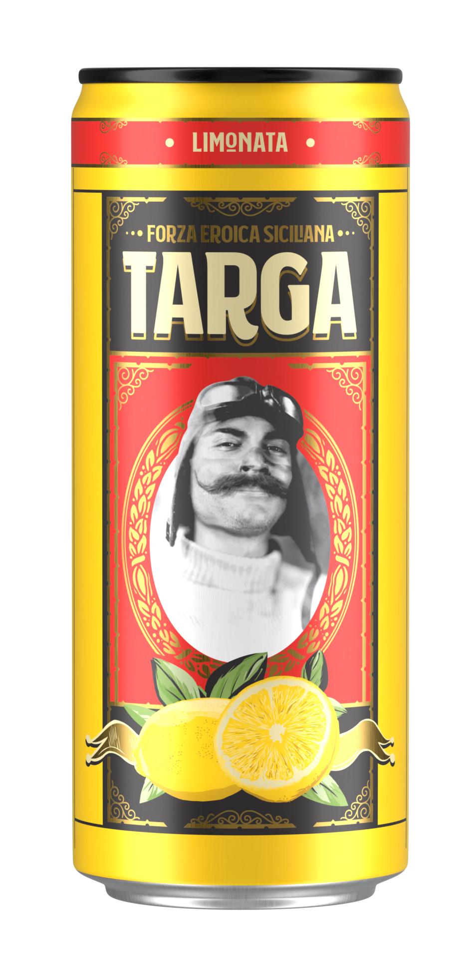 Levně Limonáda Targa Florio - citron, plech 24x 0,33 l