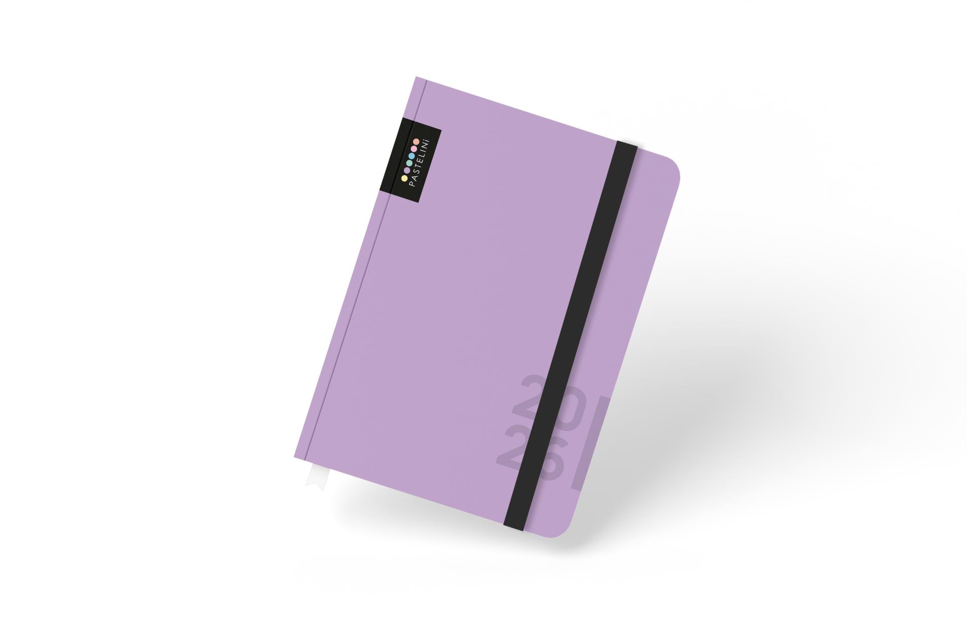 Diář A6 týdenní 2025 PASTELINI fialová
