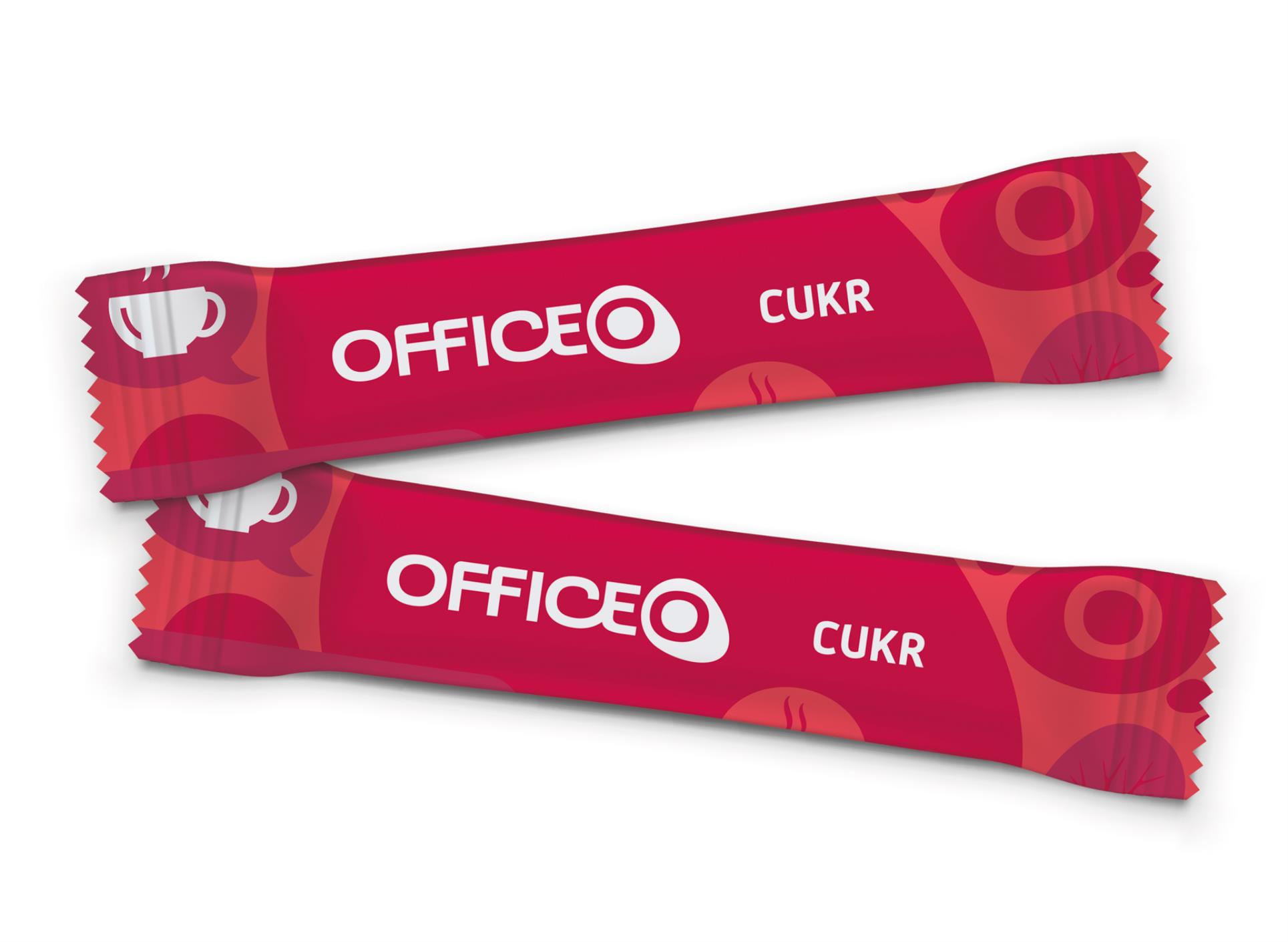 Porcovaný cukr v roličkách OFFICEO, 200 x 4 g