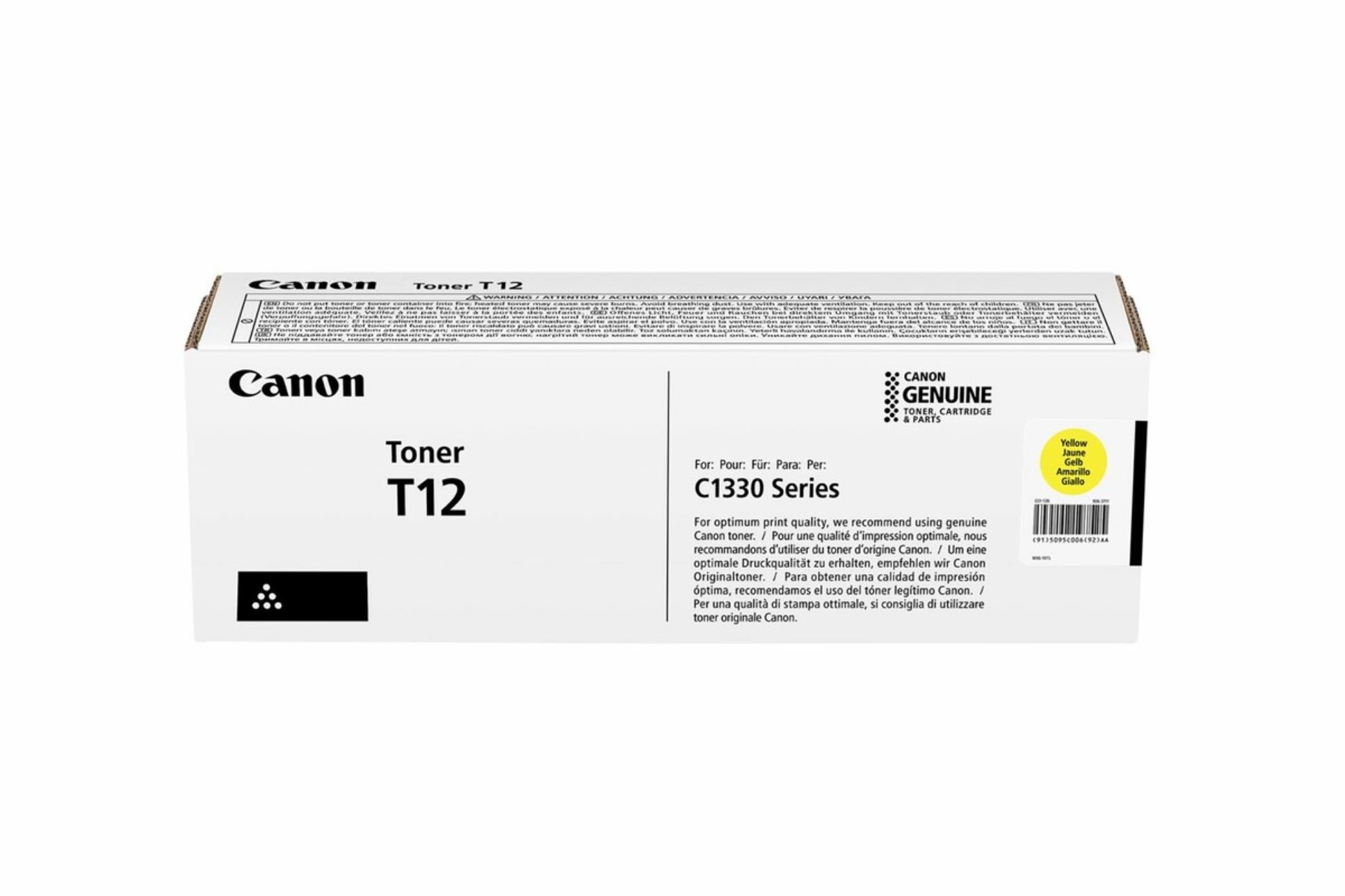 Originální toner Canon T12  - žlutý