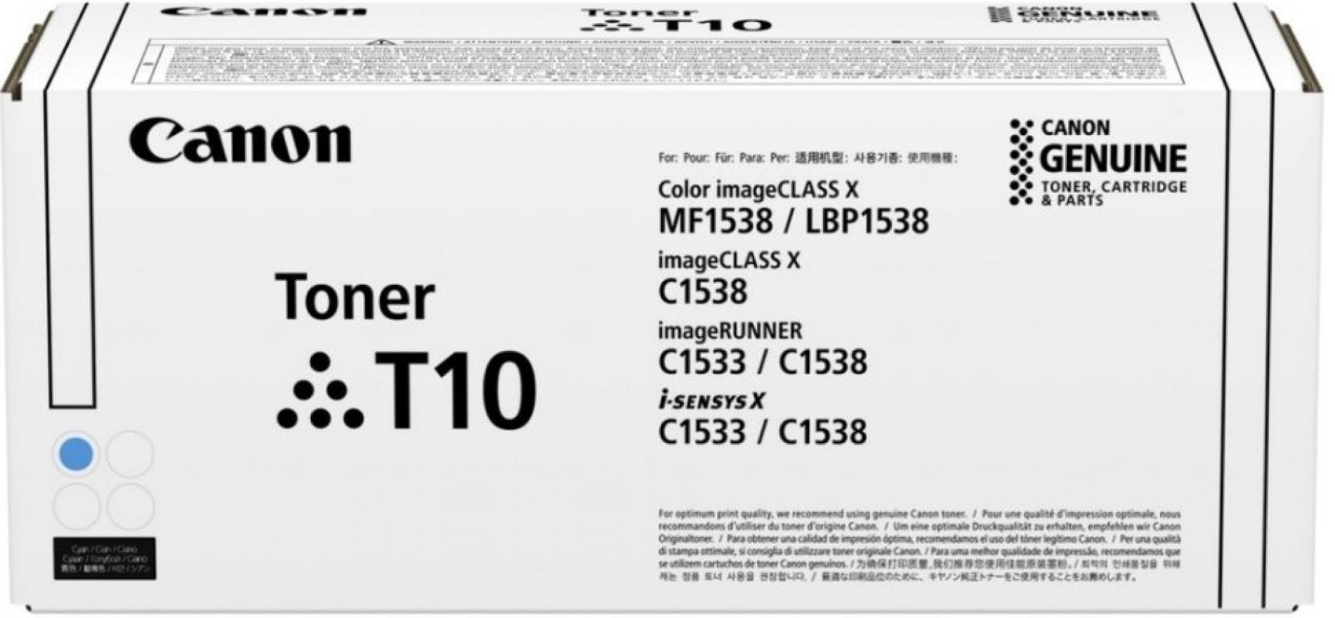 Originální toner Canon T10  - azurový