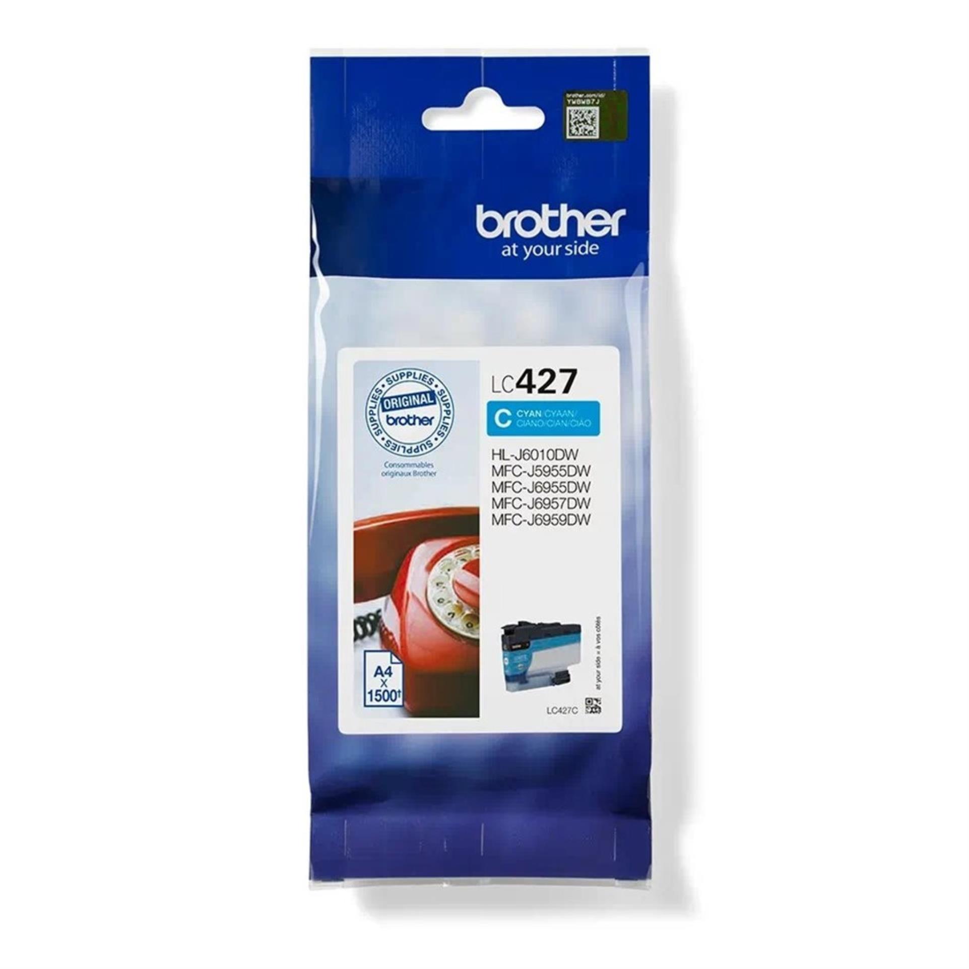 Inkoust Brother LC-427C - azurový