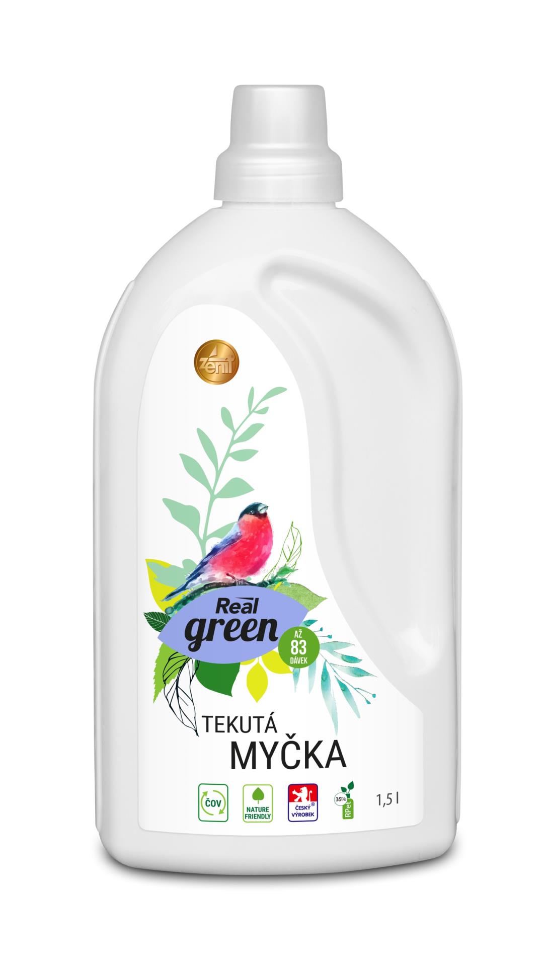 Gel do myčky Real green - ekologický, 1,5 l