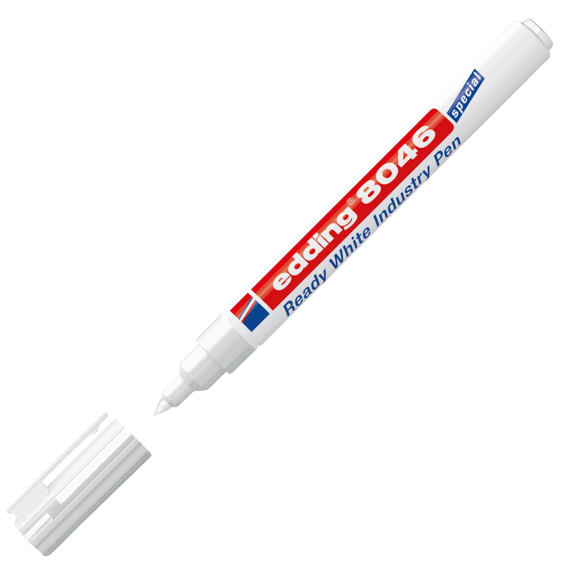 Levně Permanentní popisovač edding 8046 Ready - průmyslový, bílý