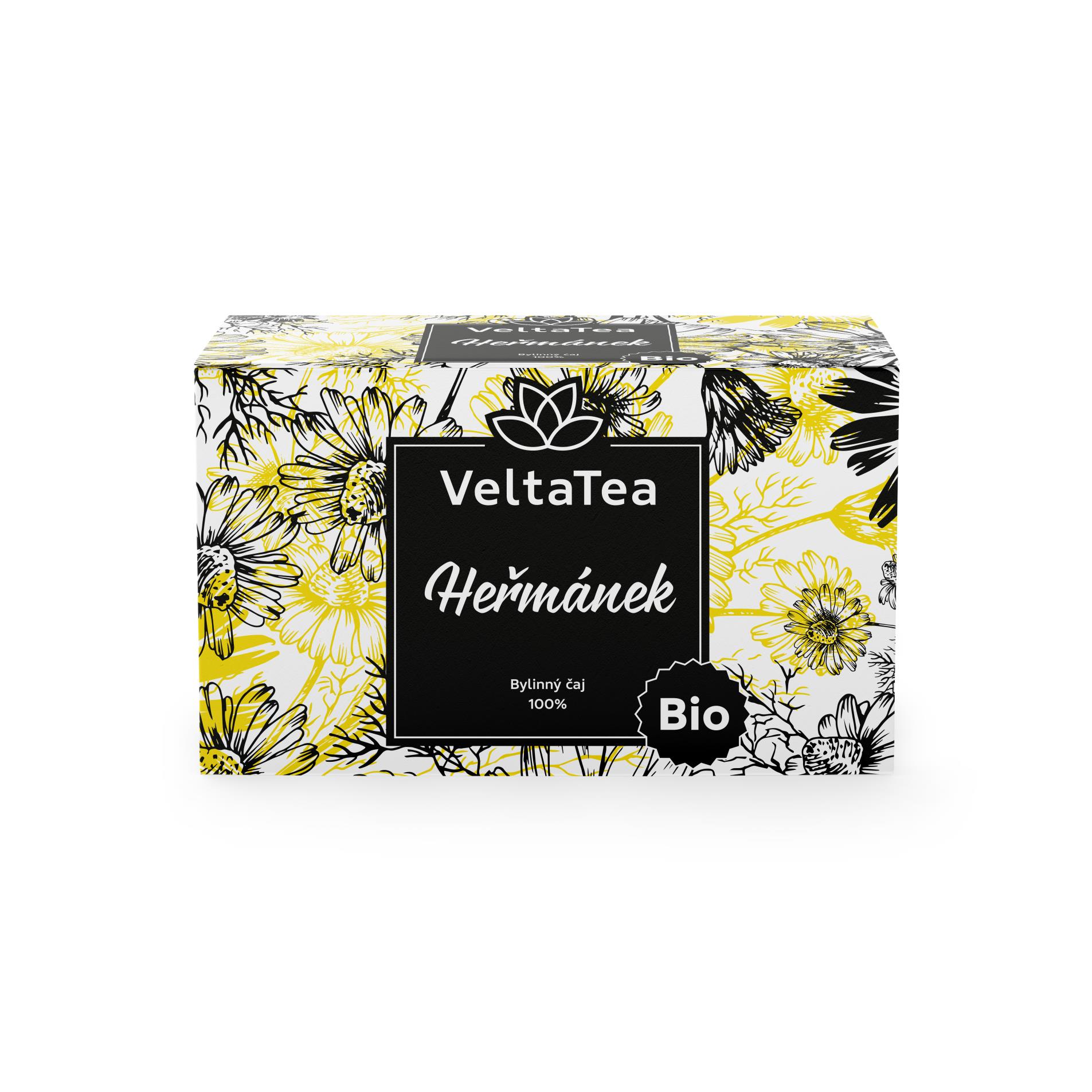 Velta Tea Bylinný čaj VeltaTea - heřmánkový, bio, 20 x 2 g