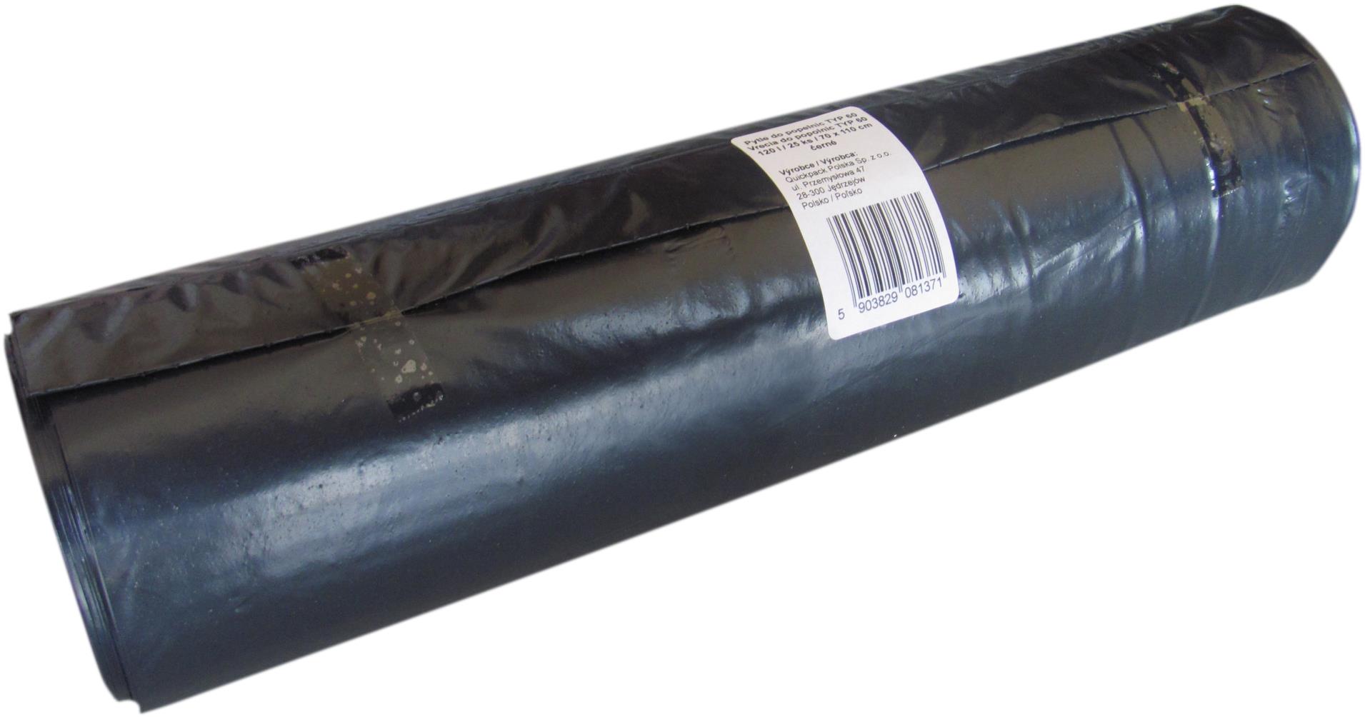 Levně Pytle na odpadky velkoobjemové - 120 l, 25 ks, 55 mic