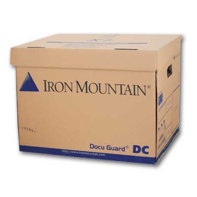 Archivační krabice Iron Mountain - typ DC, 42 x 31 x 32 cm, hnědá