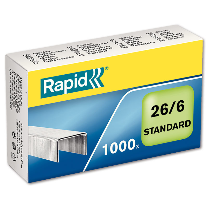 Drátky Rapid Standard 26/6, 1000 ks