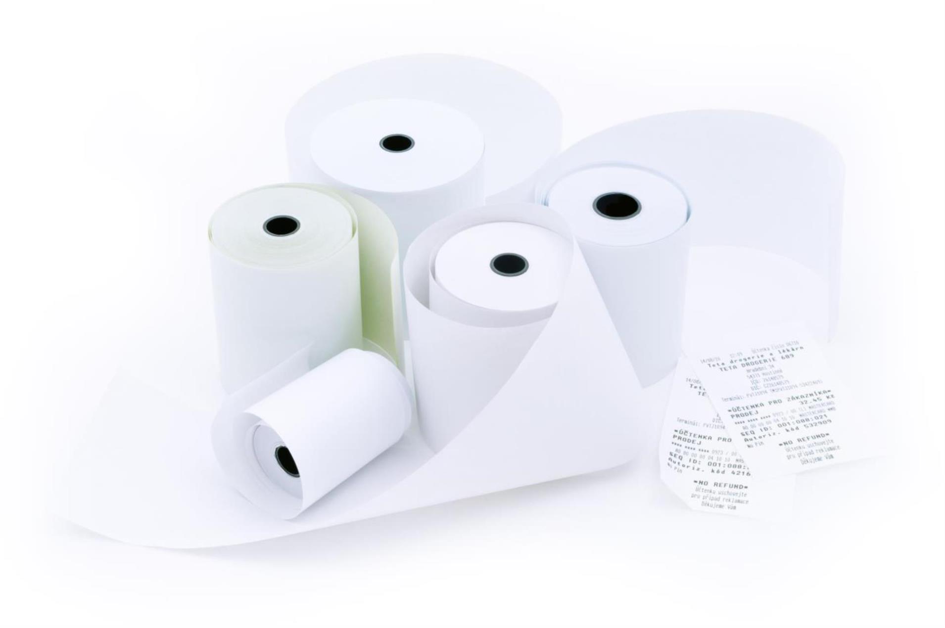 OFFICEO Termokotoučky - 80 x 60 x 17 mm, návin 38 m, 48 g/m2, 1 ks