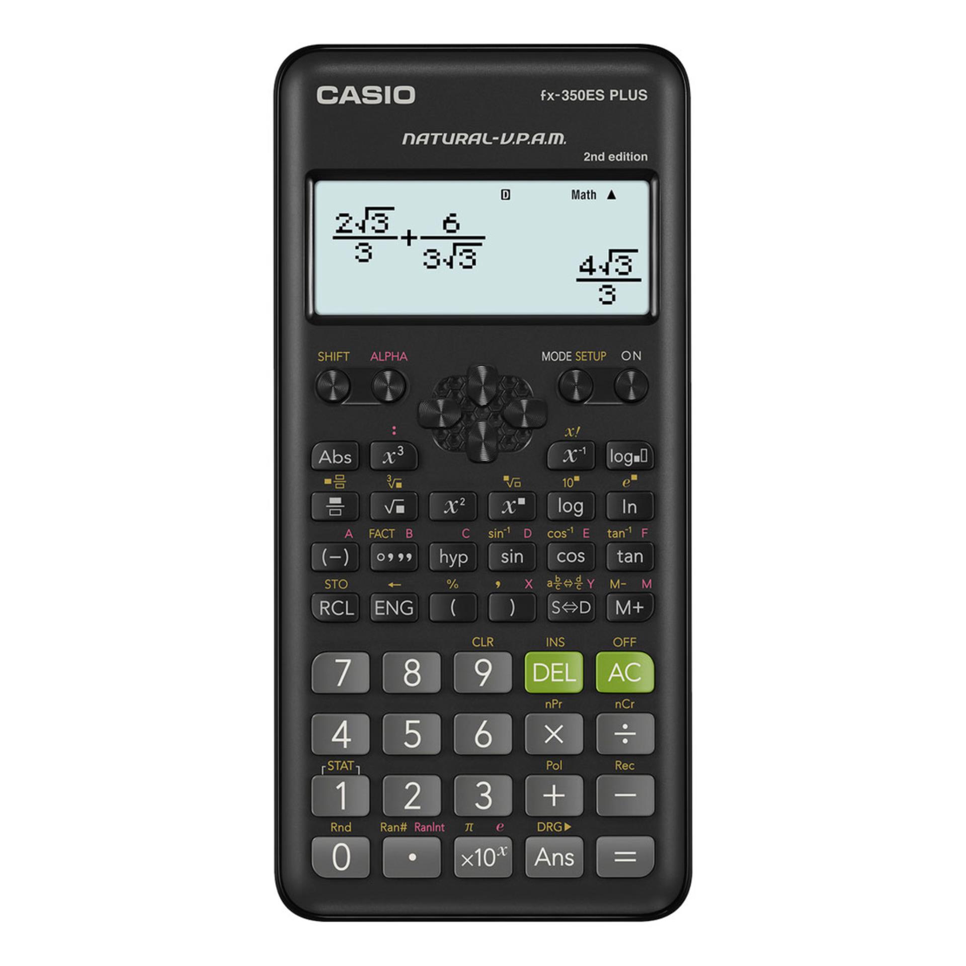 Levně Vědecká kalkulačka Casio FX 350 ES PLUS 2E - světle modrá