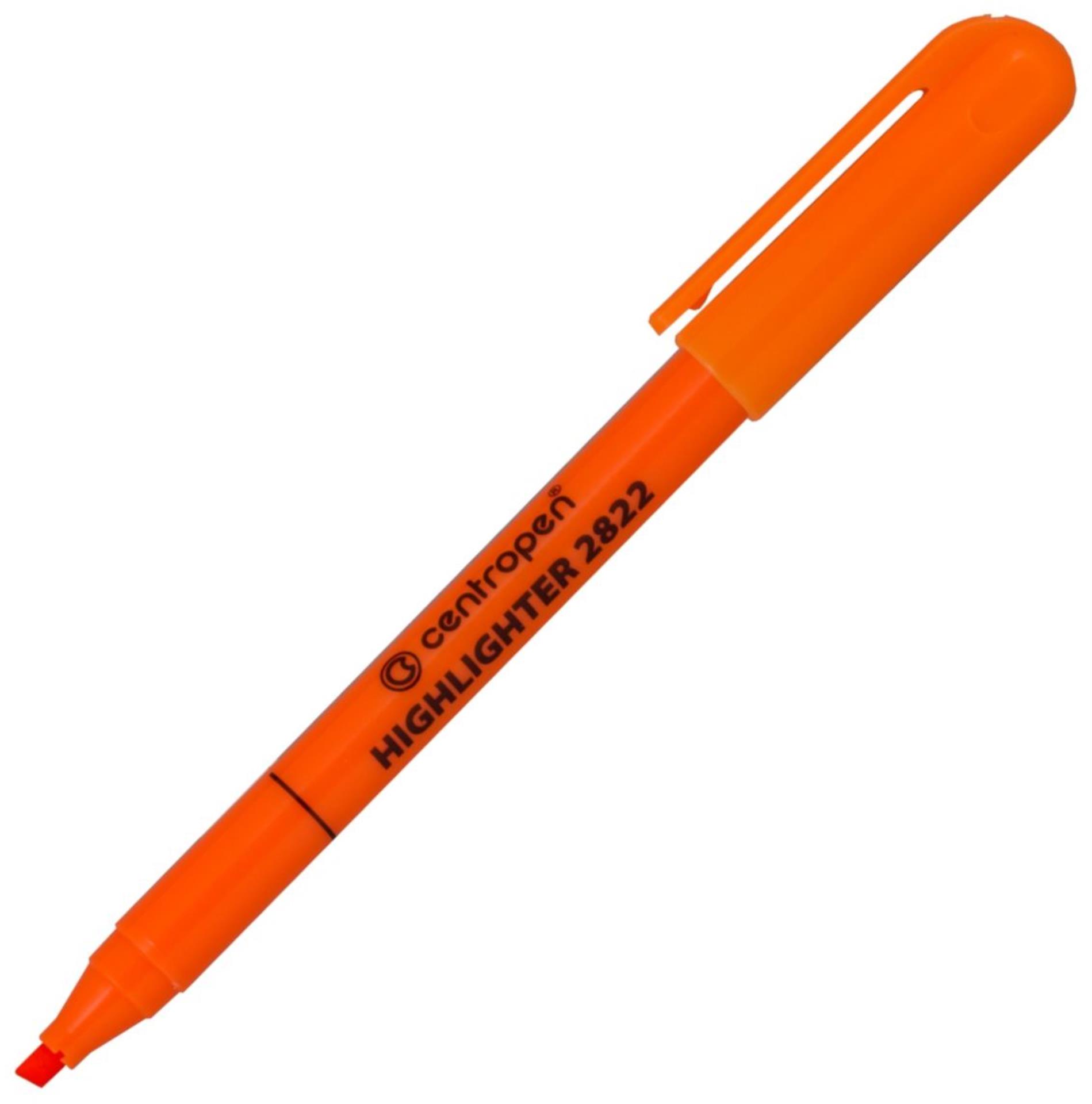 Zvýrazňovač Centropen 2822 - oranžový