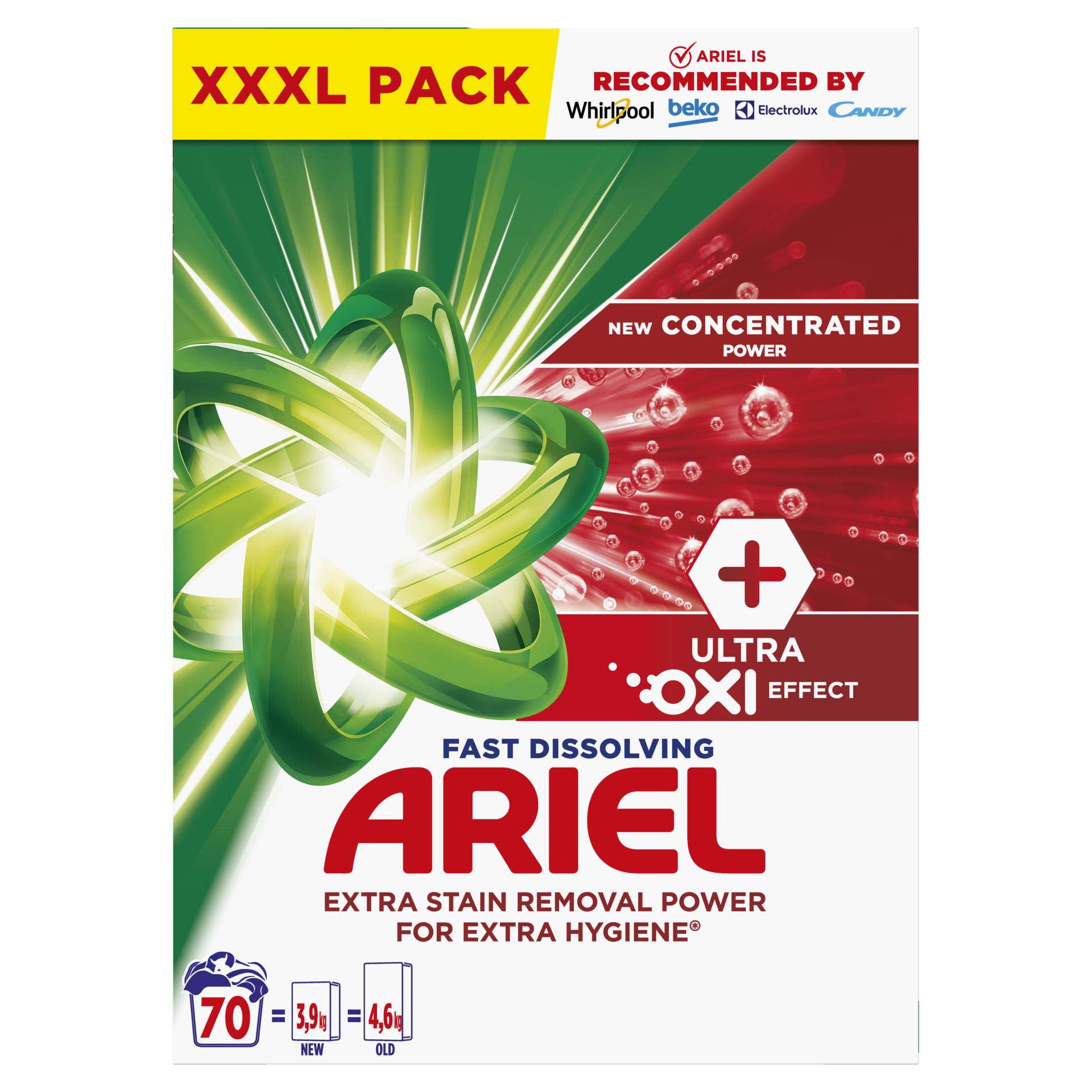 Prášek na praní Ariel - Oxi, 70 dávek