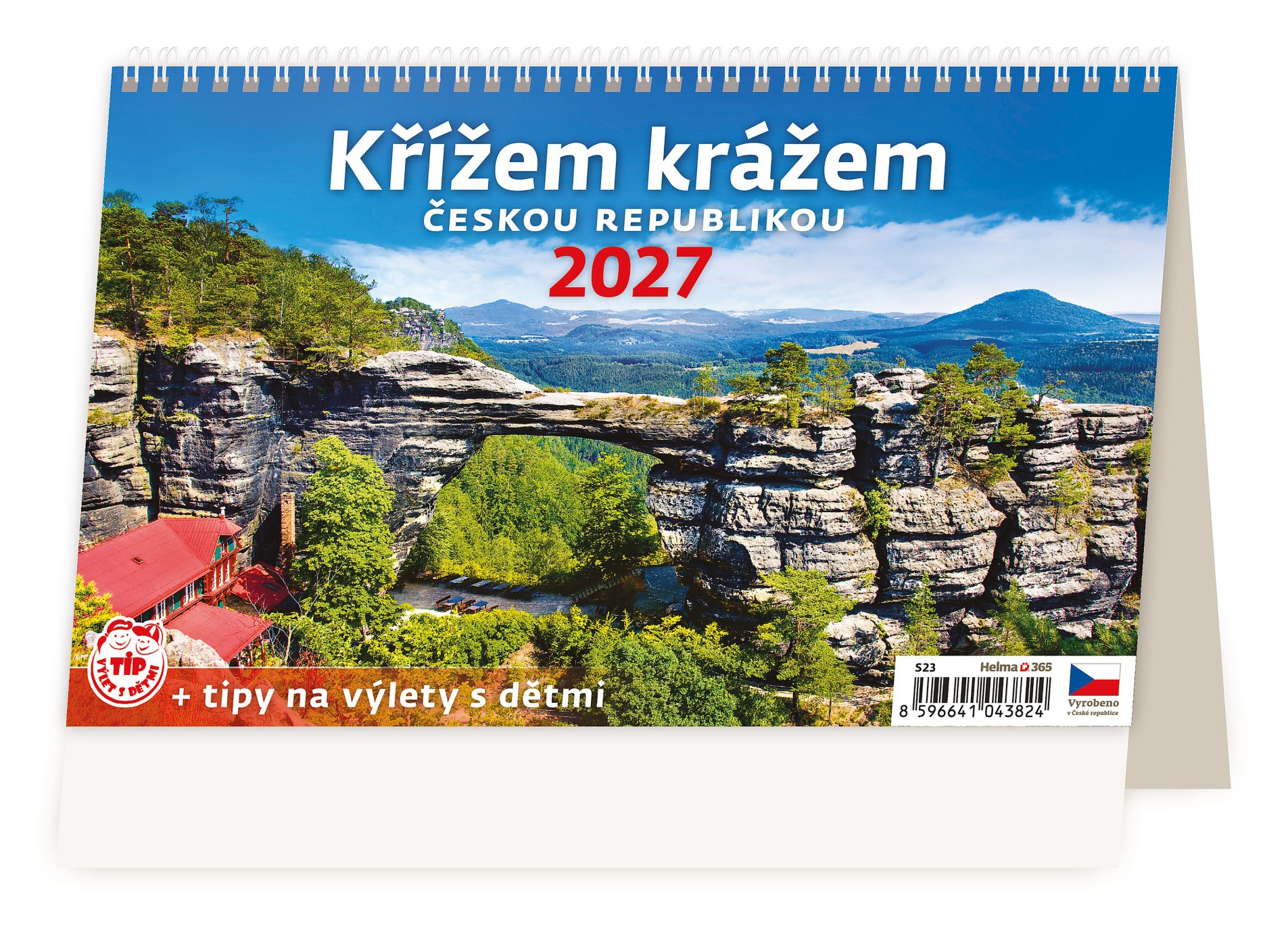 Stolní kalendář 2027 Křížem krážem Českou republikou