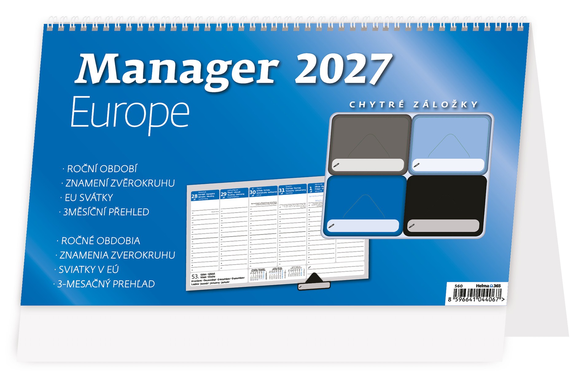 Stolní kalendář 2027 Manager Europe