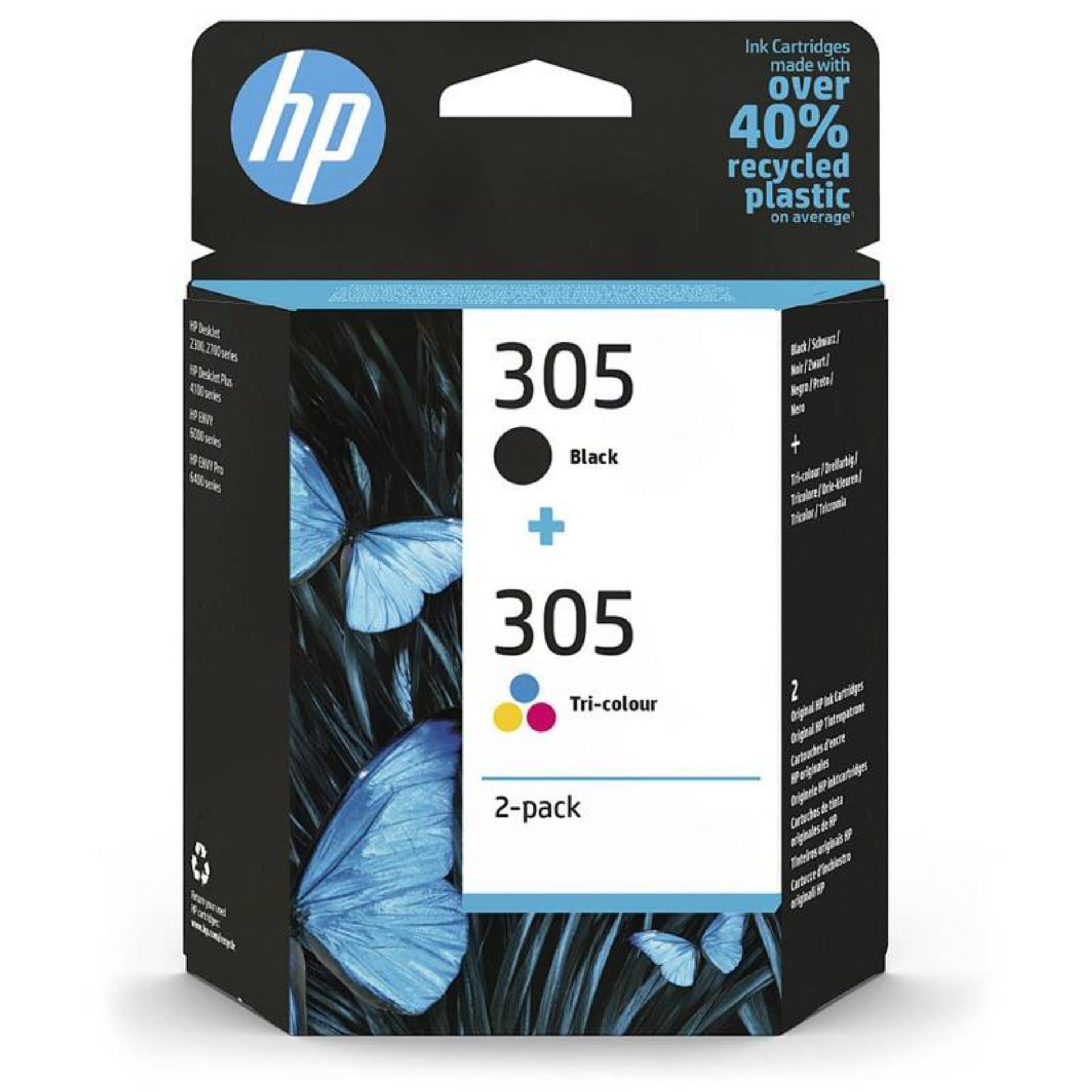 Cartridge HP 6ZD17AE , č. 305 - černá a tříbarevná