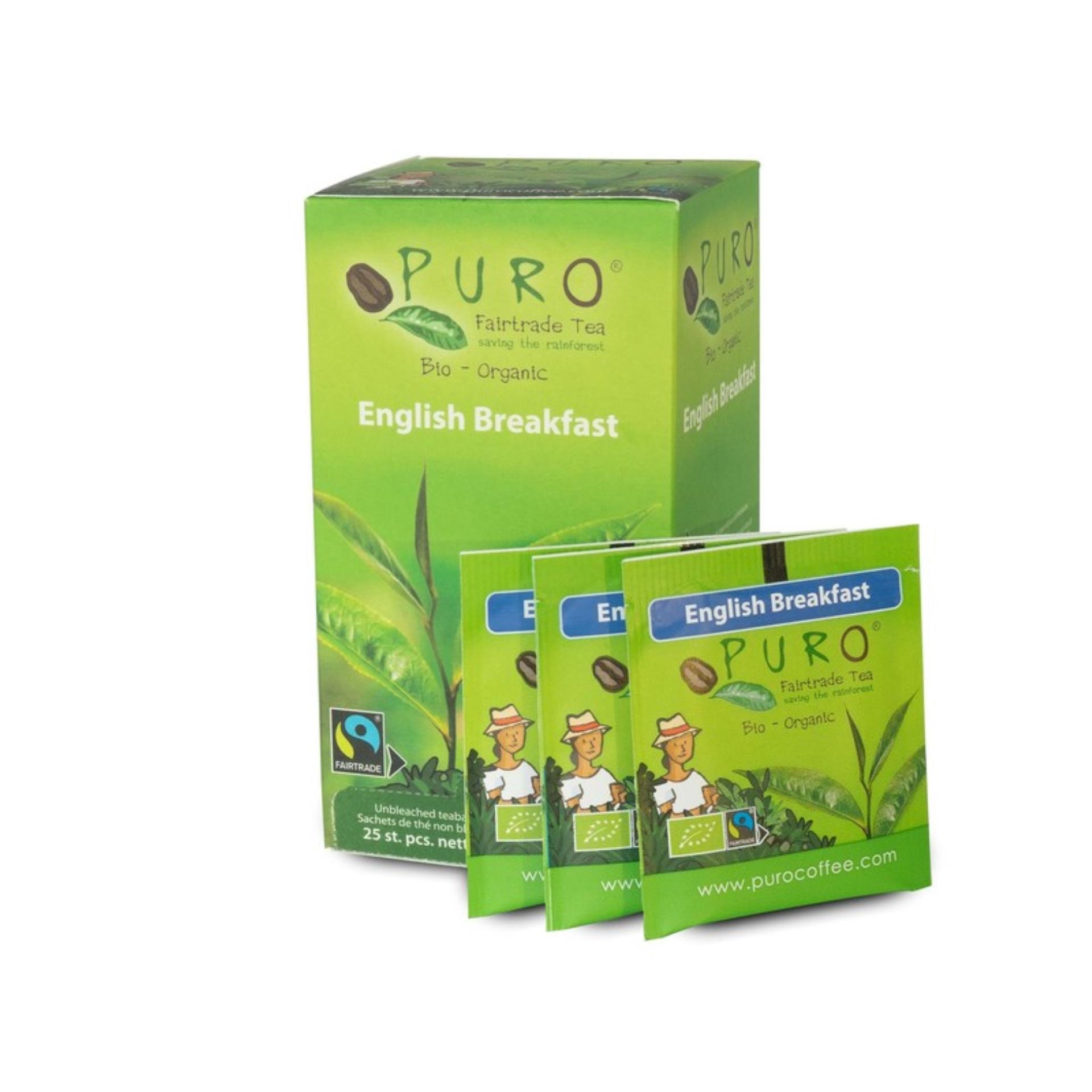 Černý čaj Puro - English breakfast, bio, Fair trade, 25x 2 g