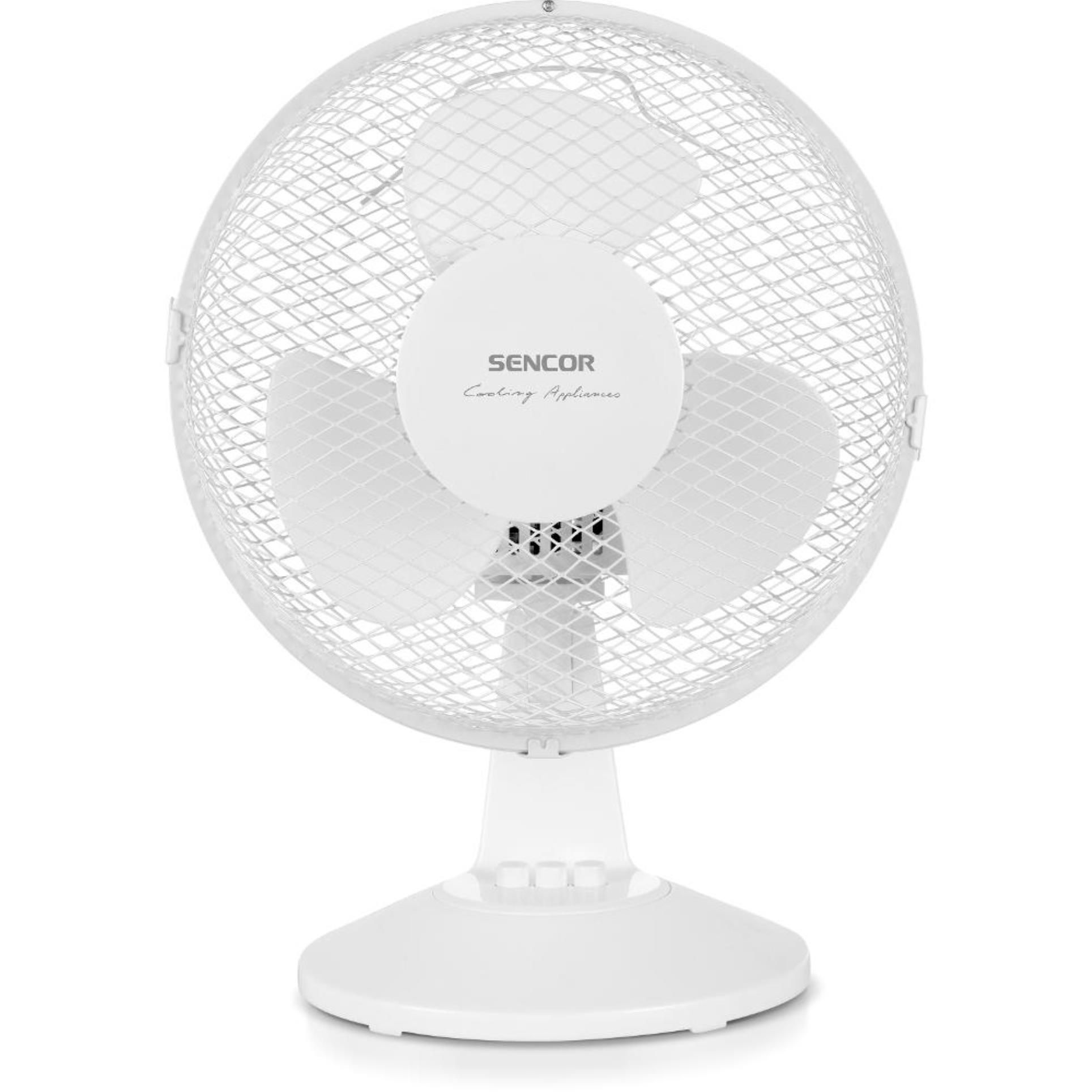 Levně Sencor Stolní ventilátor SFE 2310WH - otočný, bílý