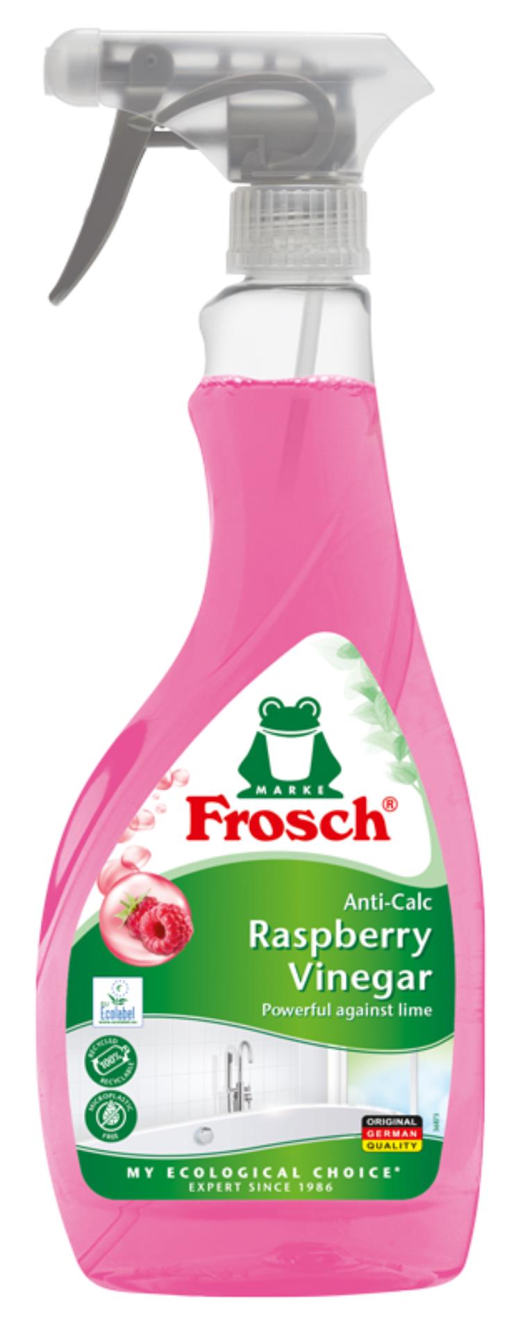 Levně Čisticí prostředek na vodní kámen Frosch - s malinovým octem, 500 ml