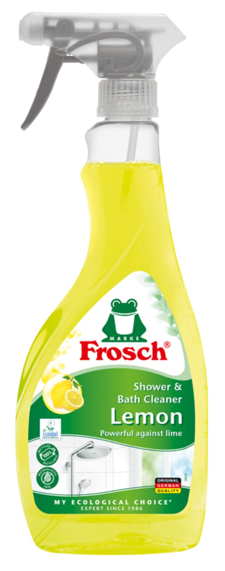 Levně Čistící prostředek na koupelny Frosch - s citronem, 500 ml