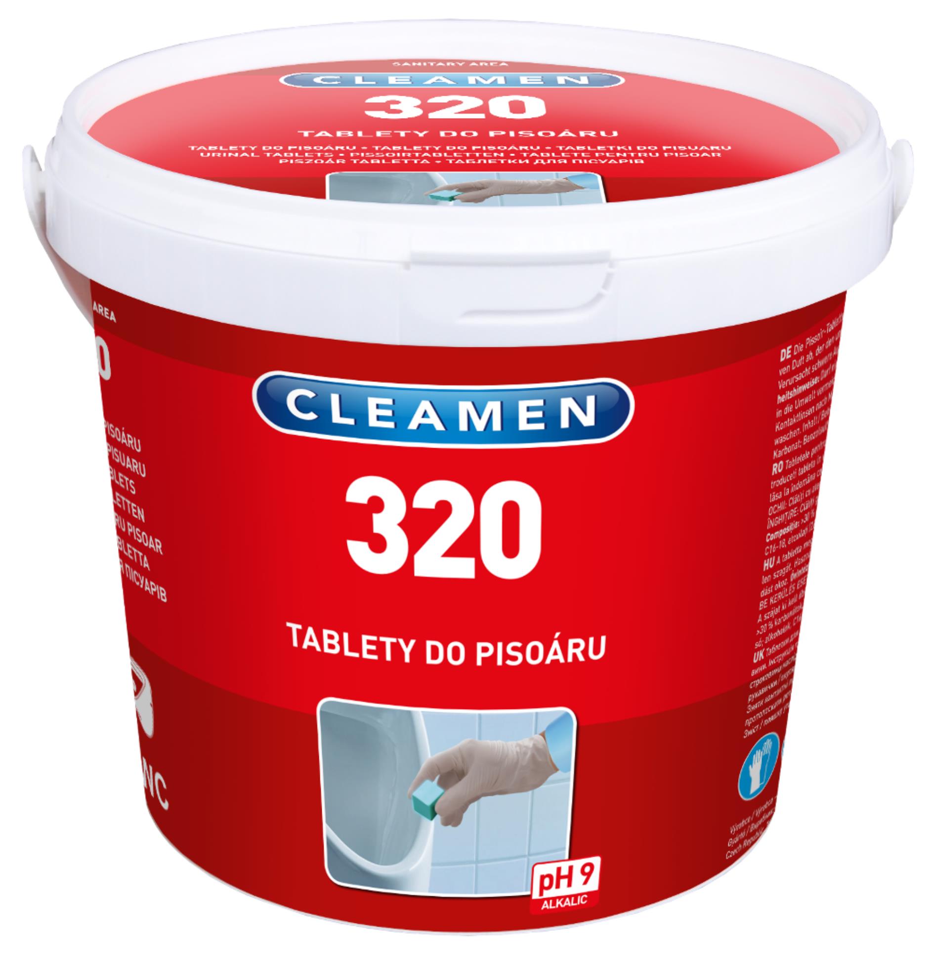 Tablety do pisoáru Cleamen 320 - 1,5 kg