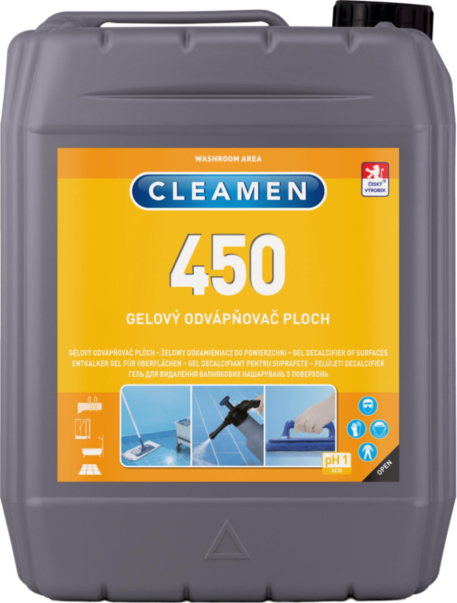 Čisticí prostředek na plochy Cleamen 450 - odvápňovač, 5 l