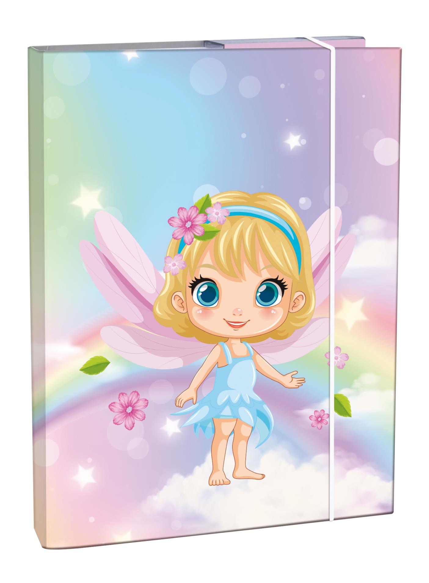 Box na sešity A4 - s gumou, Fairy Tale