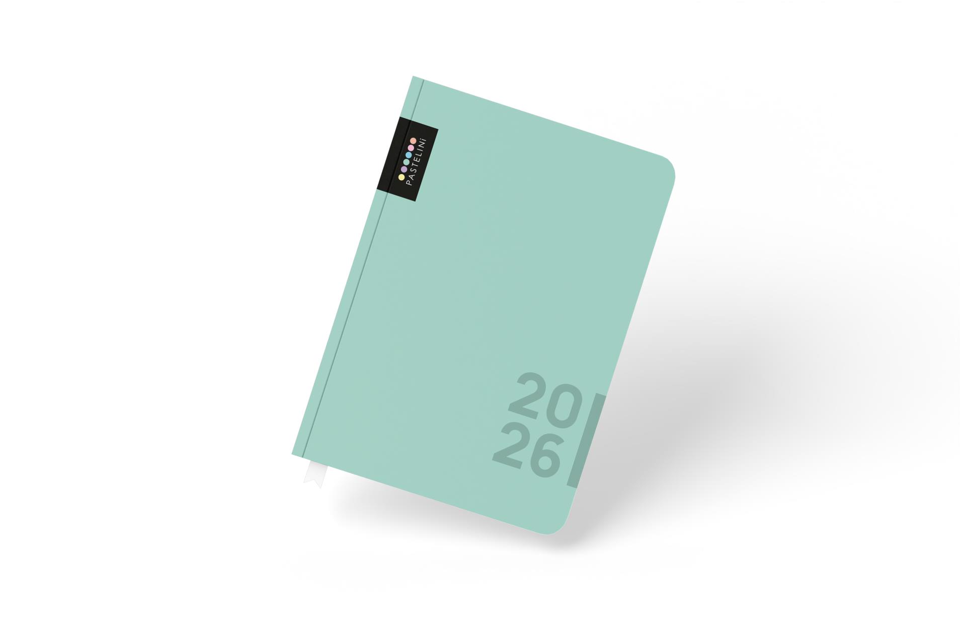 Diář A5 denní 2025 PASTELINI zelená
