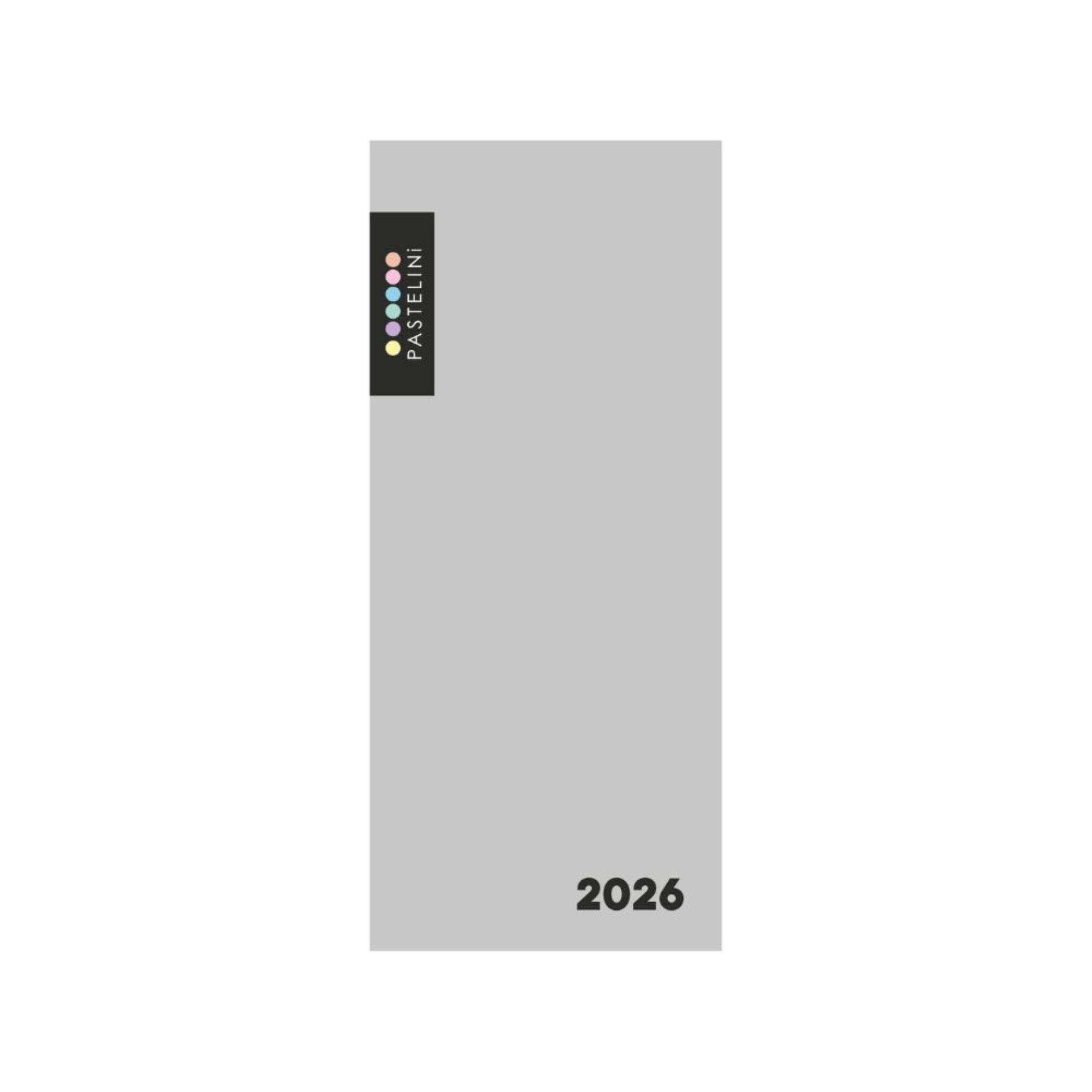 Měsíční diář 2025 šedá