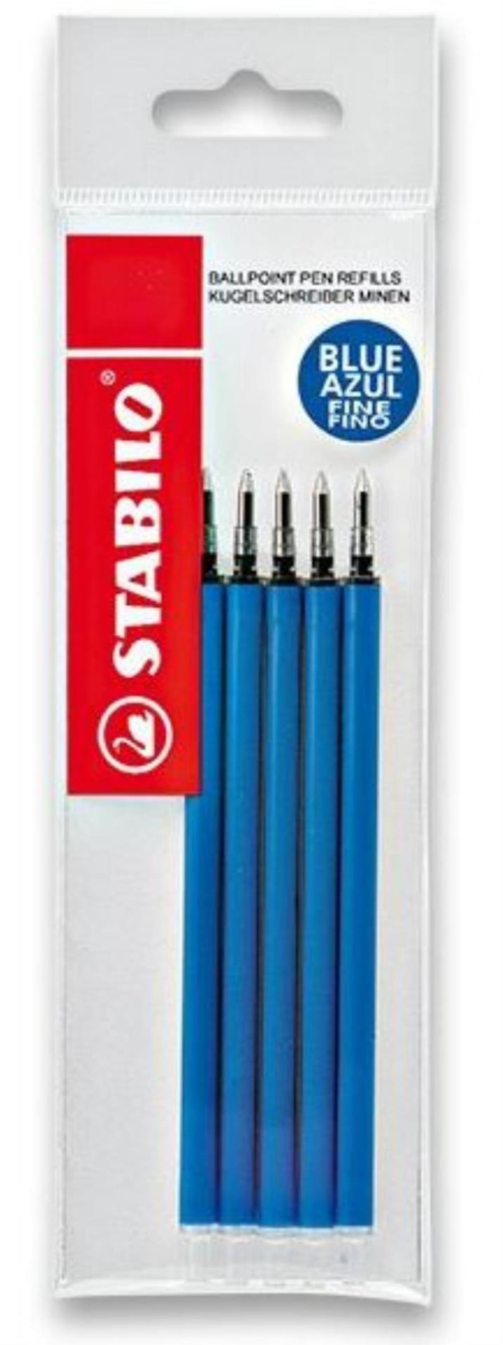 Levně Náhradní náplň do pera STABILO Maraton 318 - 0,38 mm, modrá, 5 ks