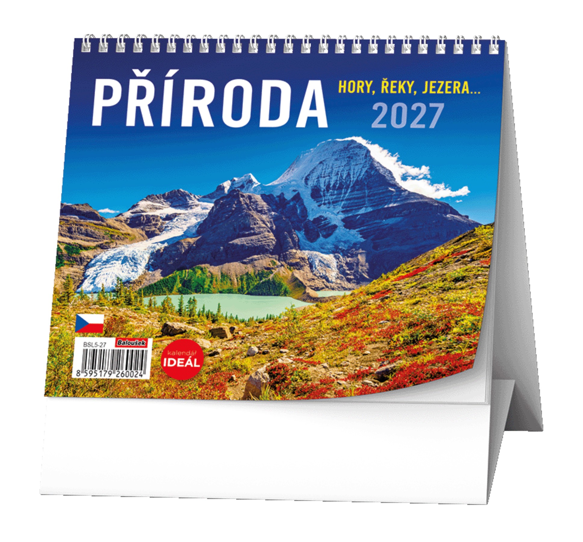 Stolní kalendář 2027 Příroda, hory, řeky, jezera…