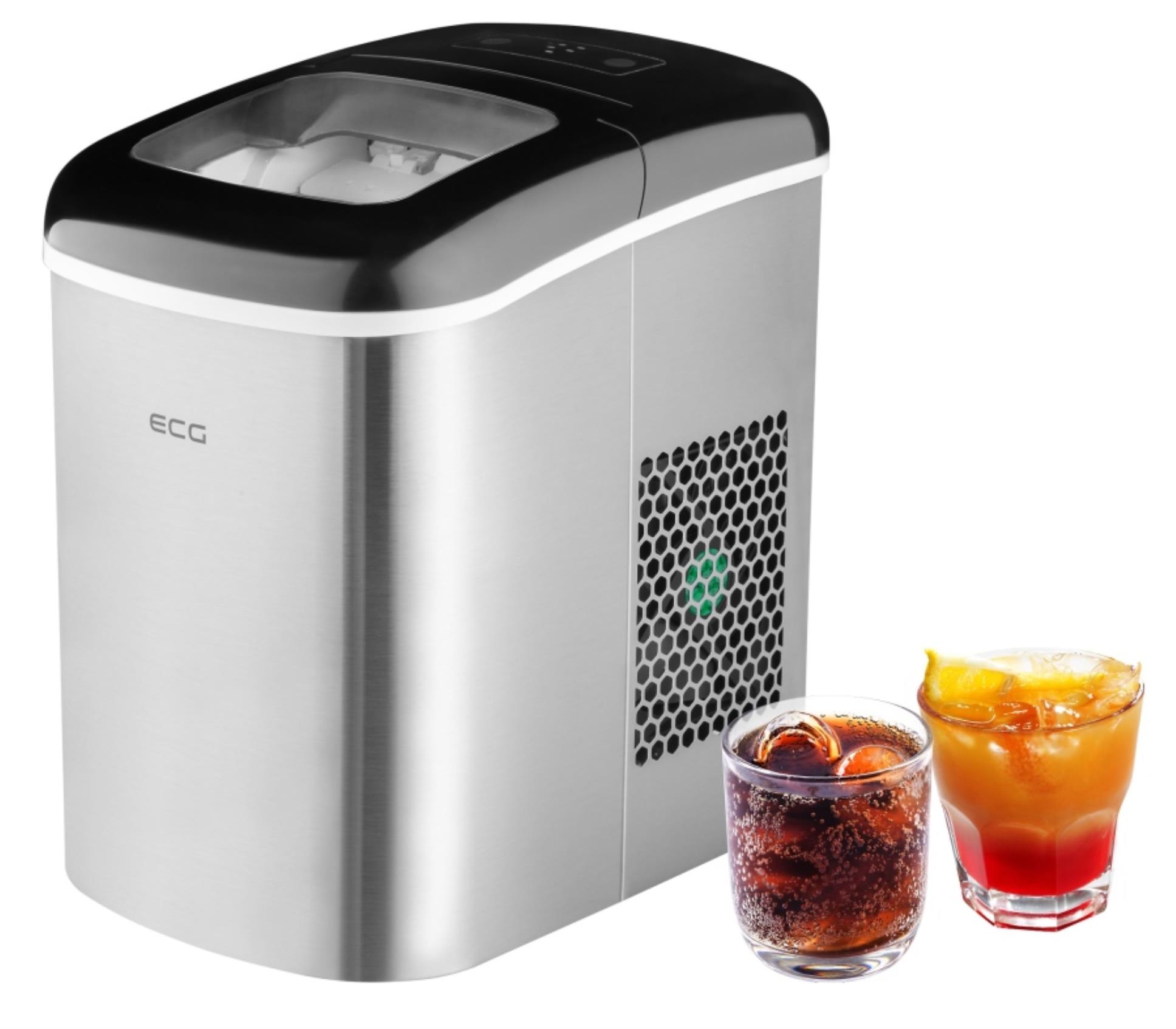 Levně Výrobník ledu ECG ICM 1253 Iceman - nerez