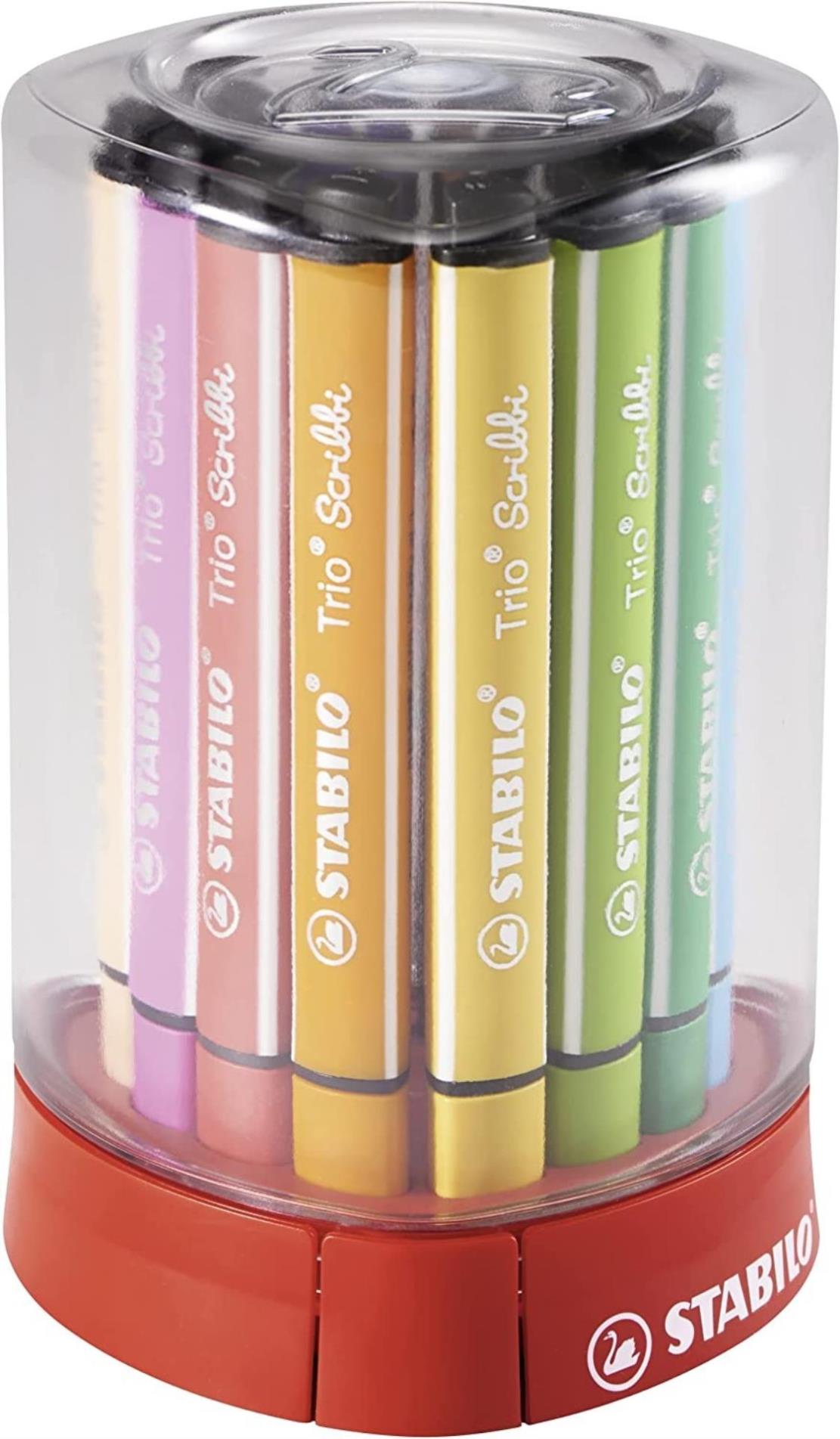 Fixy STABILO Trio Scribbi - sada 12 barev, deskjet