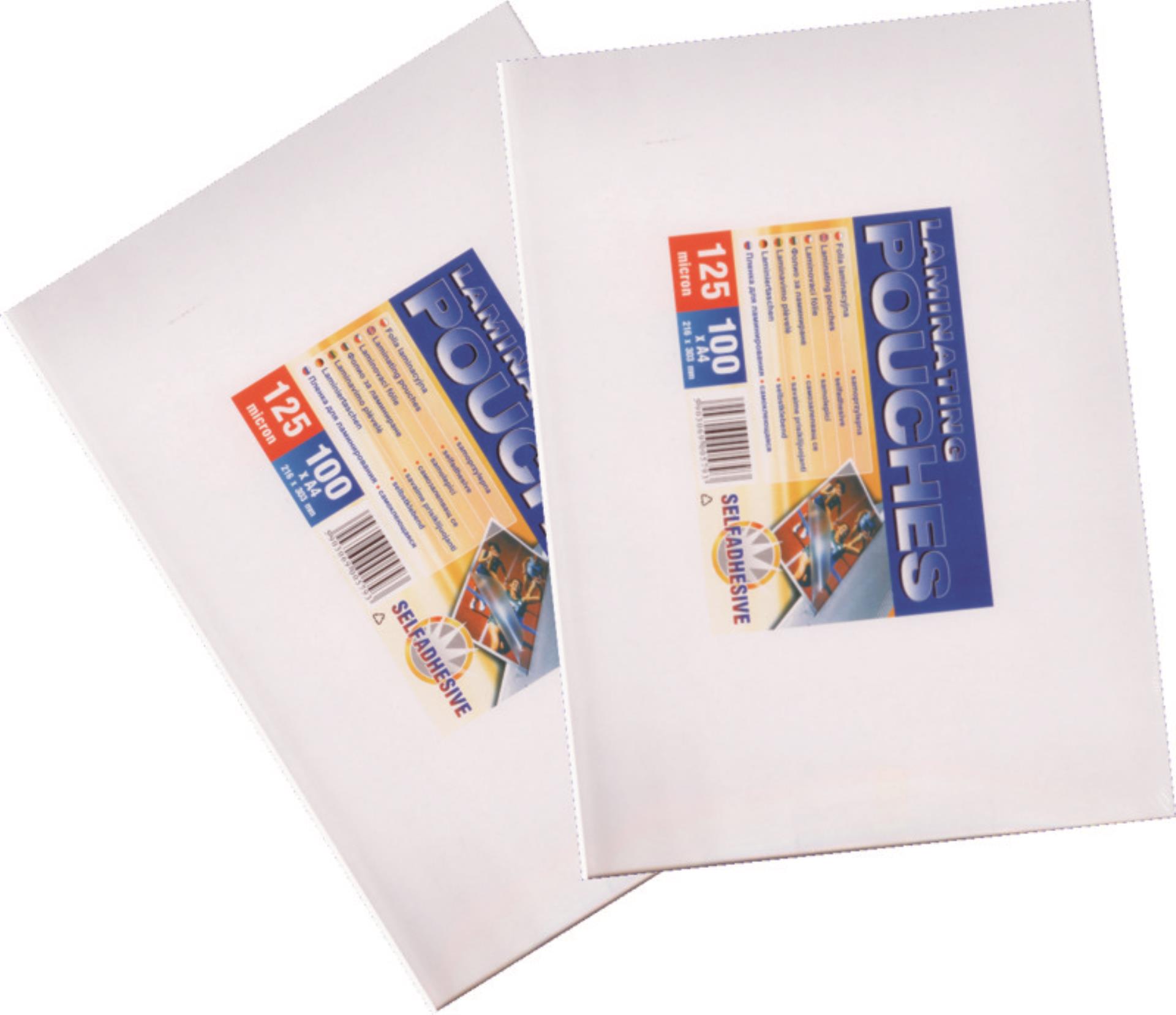 OFFICEO Samolepicí laminovací fólie - A4, 100 mikronů, lesklé, 100ks