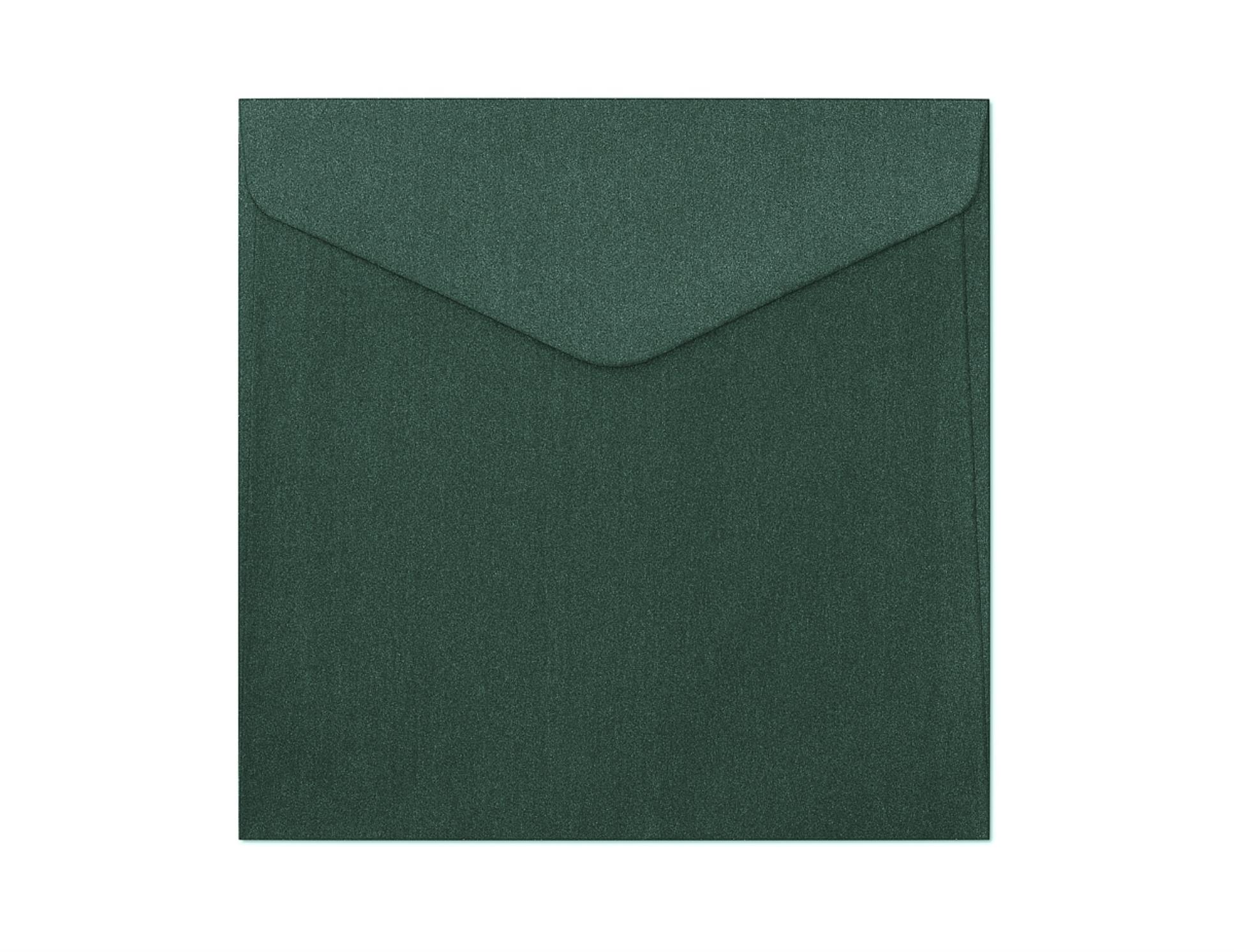 Galeria Papieru Ozdobné obálky Pearl - 16 x 16 cm, 150 g/m2, zelené, 10 ks