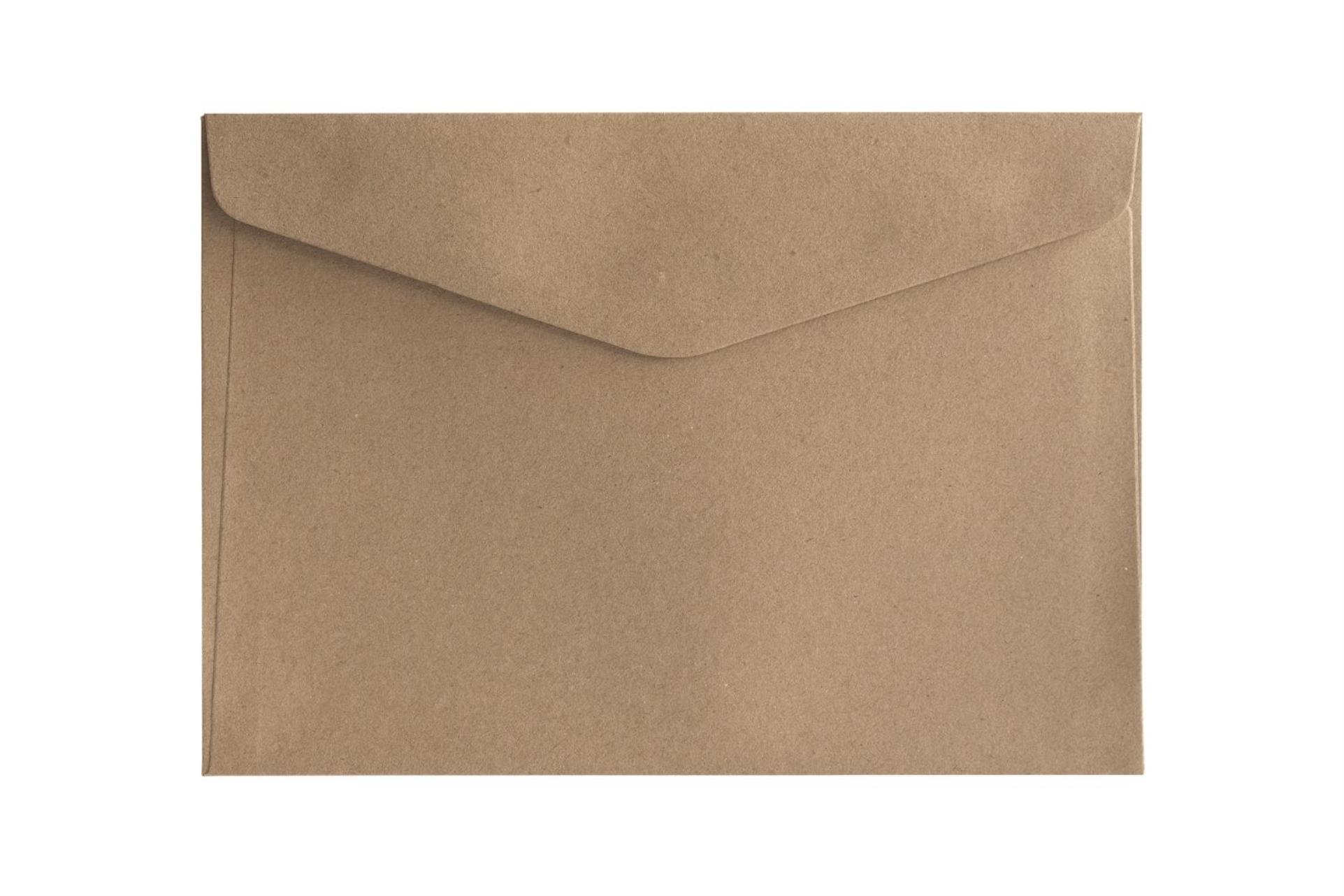 Galeria Papieru Ozdobné obálky Kraft - C5, 120 g/m2, tmavě béžové, 10 ks