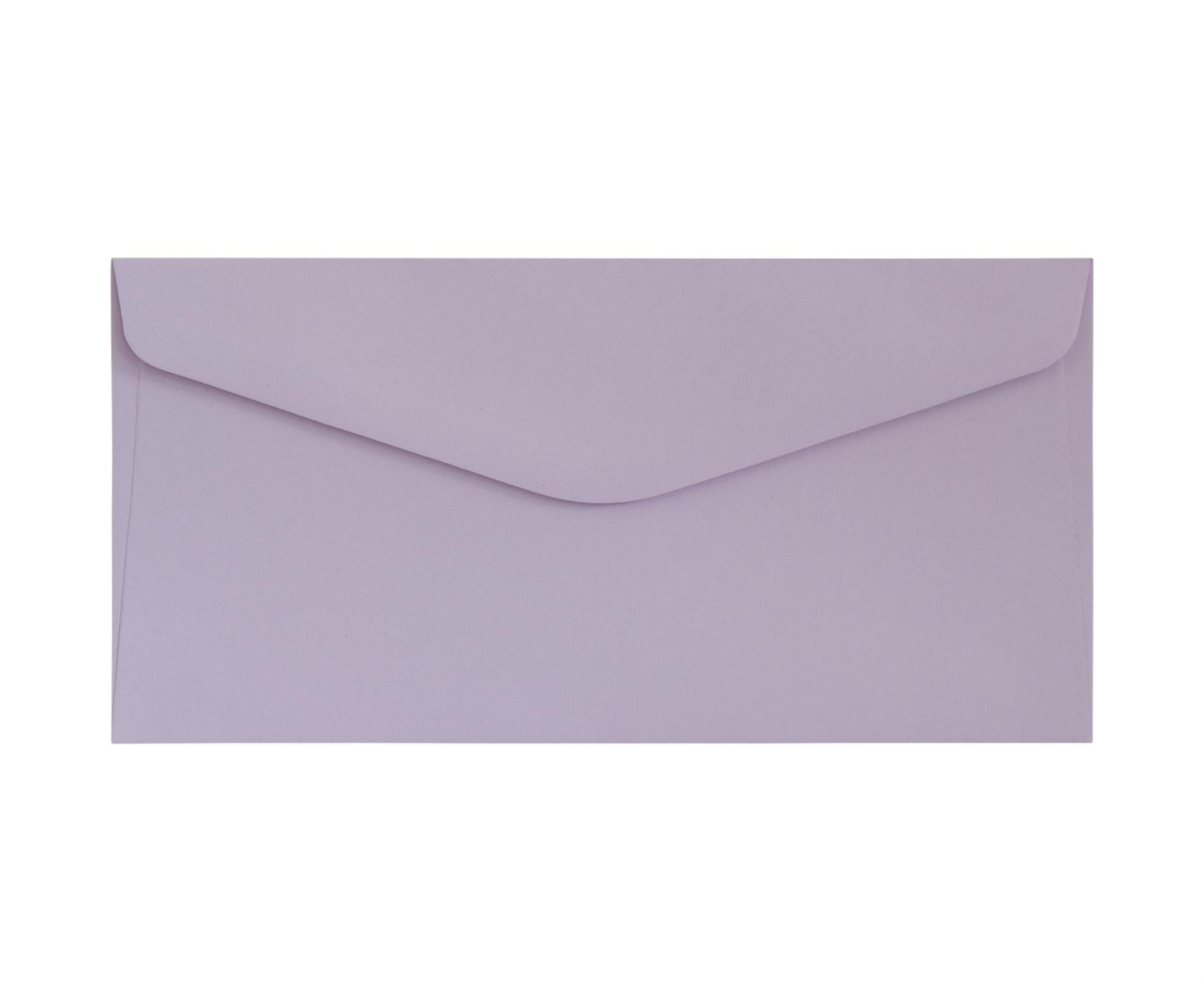 Galeria Papieru Ozdobné obálky hladké - DL, 130 g/m2, levandulové, 10 ks