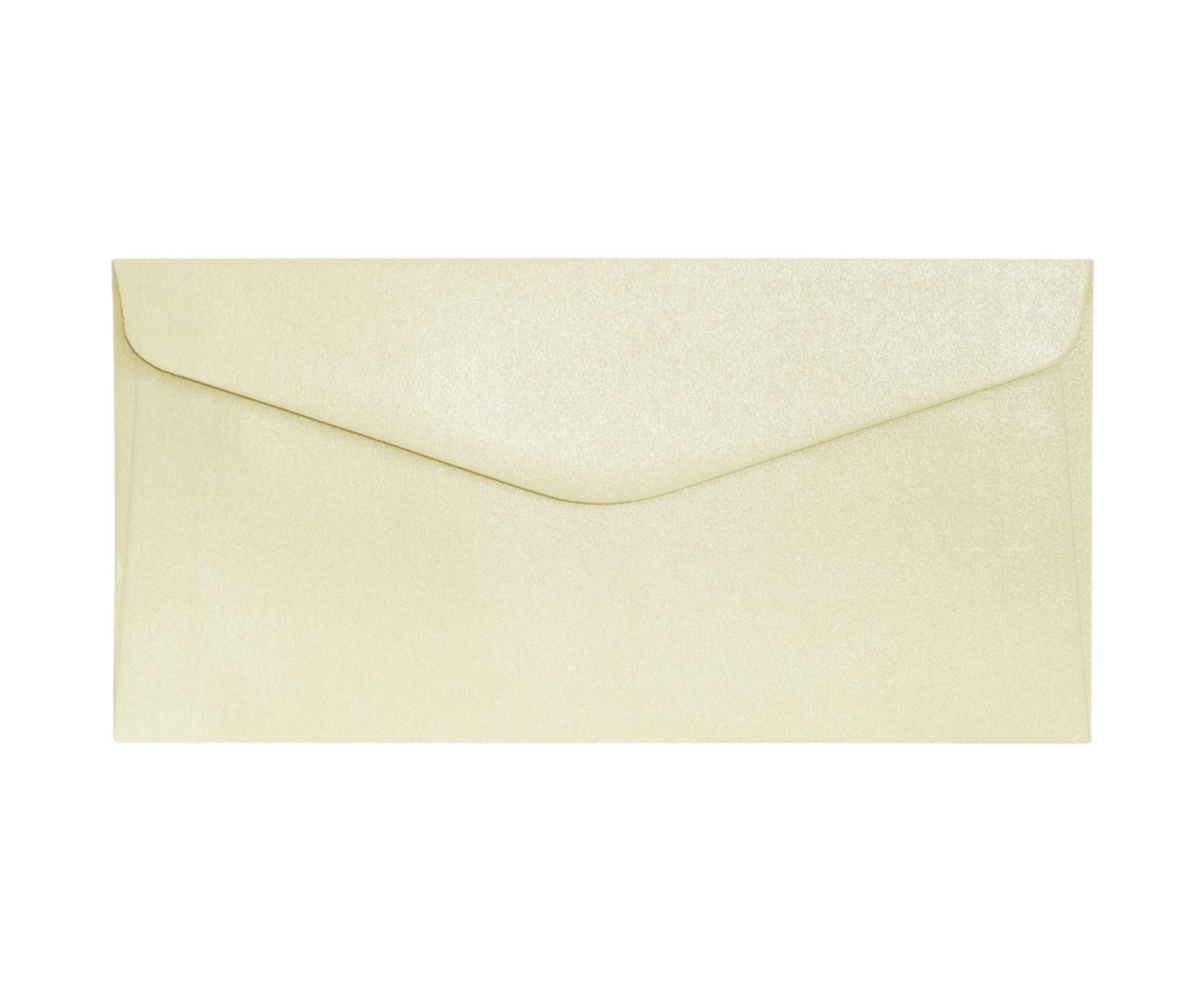 Galeria Papieru Ozdobné obálky Pearl - DL, 150 g/m2, slonová kost, 10 ks